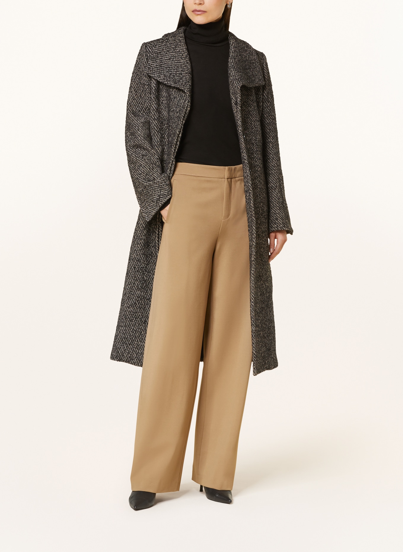 DRYKORN Marlenehose FAE aus Jersey: HELLBRAUN