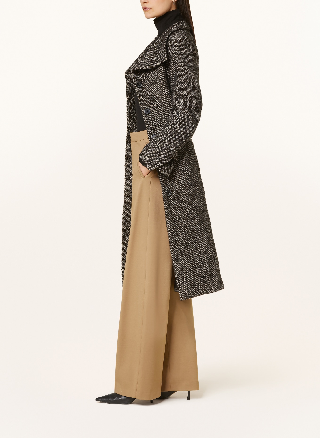 DRYKORN Marlenehose FAE aus Jersey: HELLBRAUN