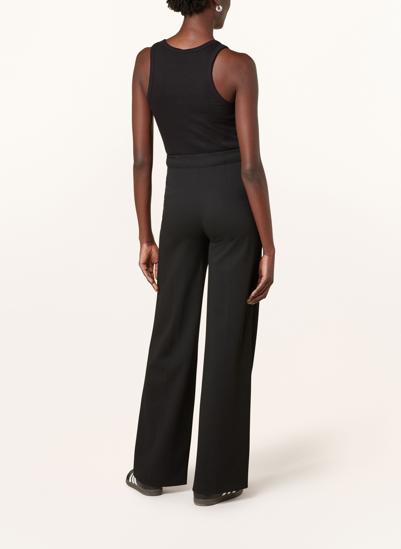 DRYKORN Marlenehose BEFORE aus Piqué: SCHWARZ