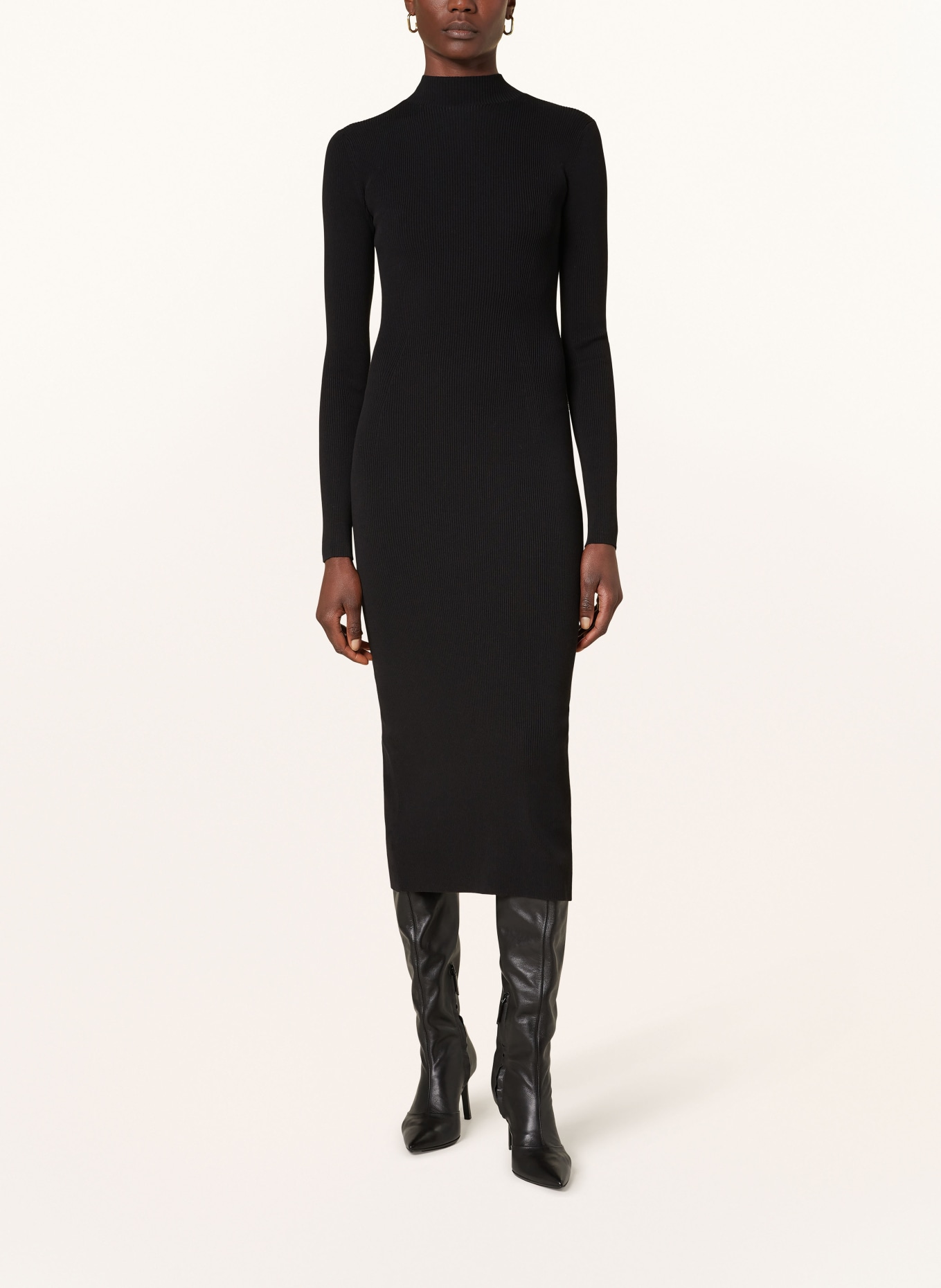 DRYKORN Knit dress AMARILIA, Color: BLACK (Image 2)