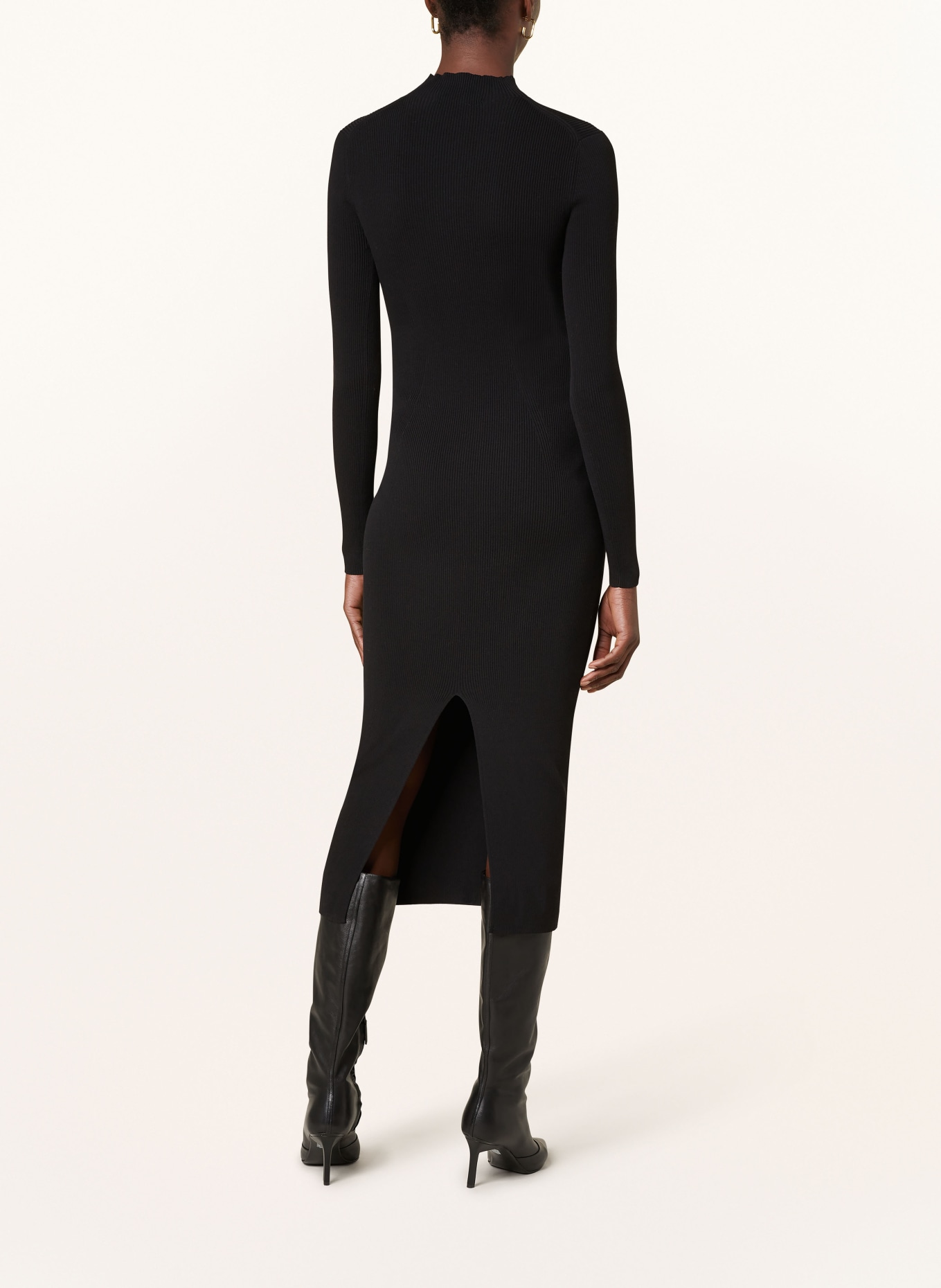 DRYKORN Knit dress AMARILIA, Color: BLACK (Image 3)