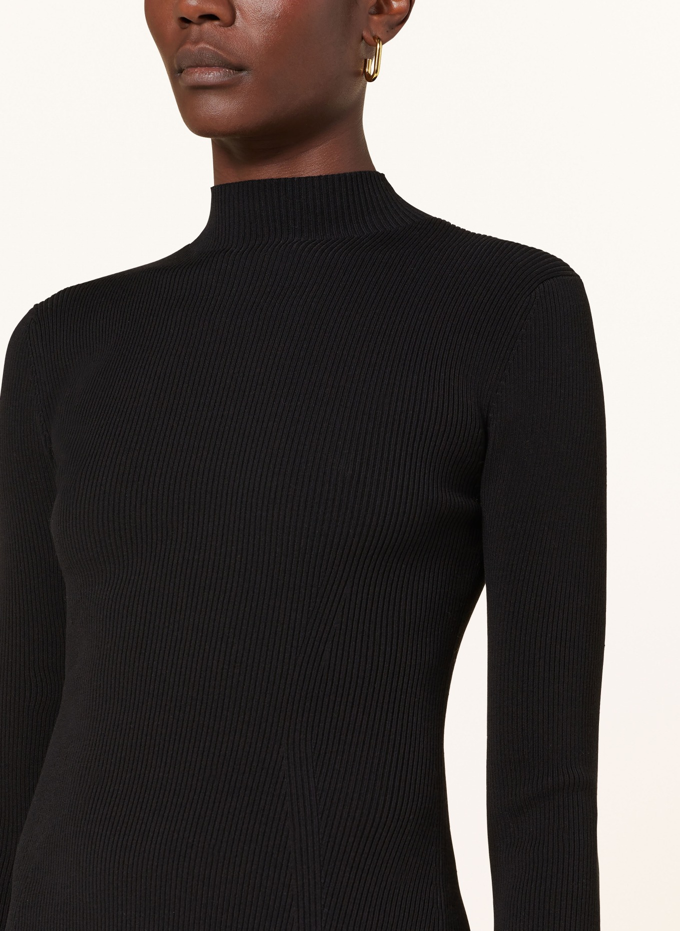 DRYKORN Knit dress AMARILIA, Color: BLACK (Image 4)