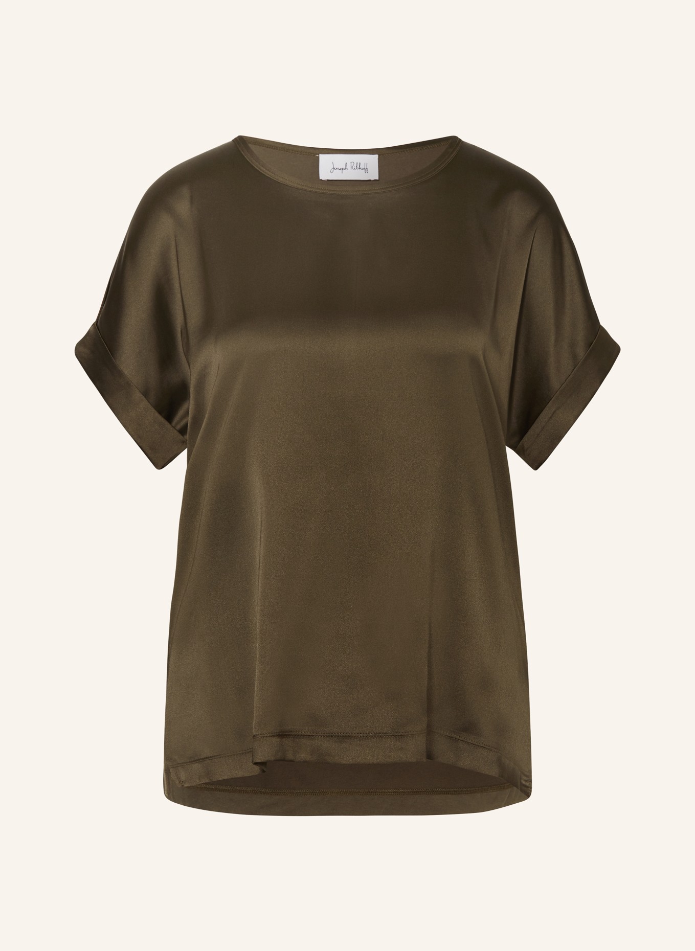 Joseph Ribkoff Blusenshirt im Materialmix, Farbe: KHAKI (Bild 1)