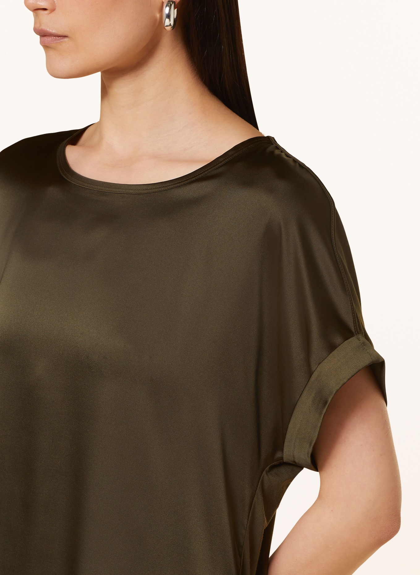 Joseph Ribkoff Blusenshirt im Materialmix, Farbe: KHAKI (Bild 4)