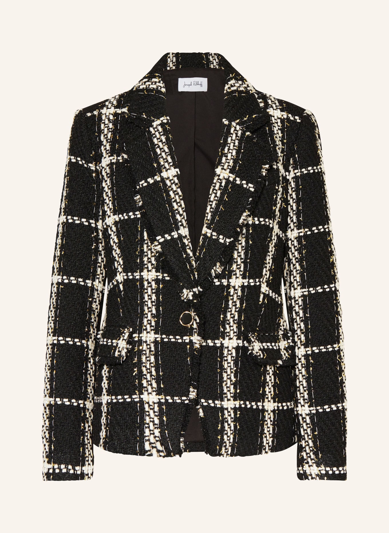 Black and white tweed blazer on sale