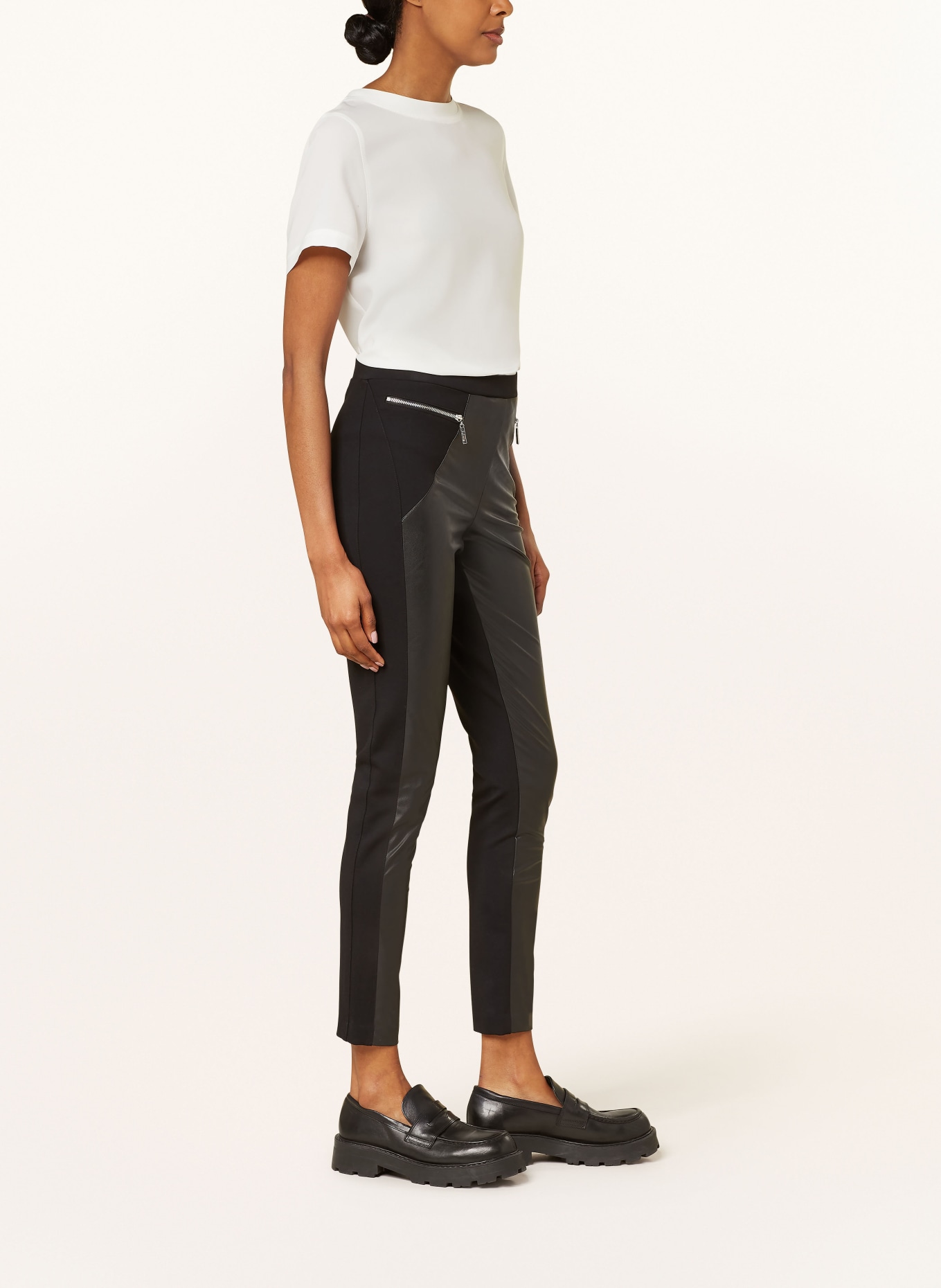 Joseph Ribkoff Leggings in leather look in black