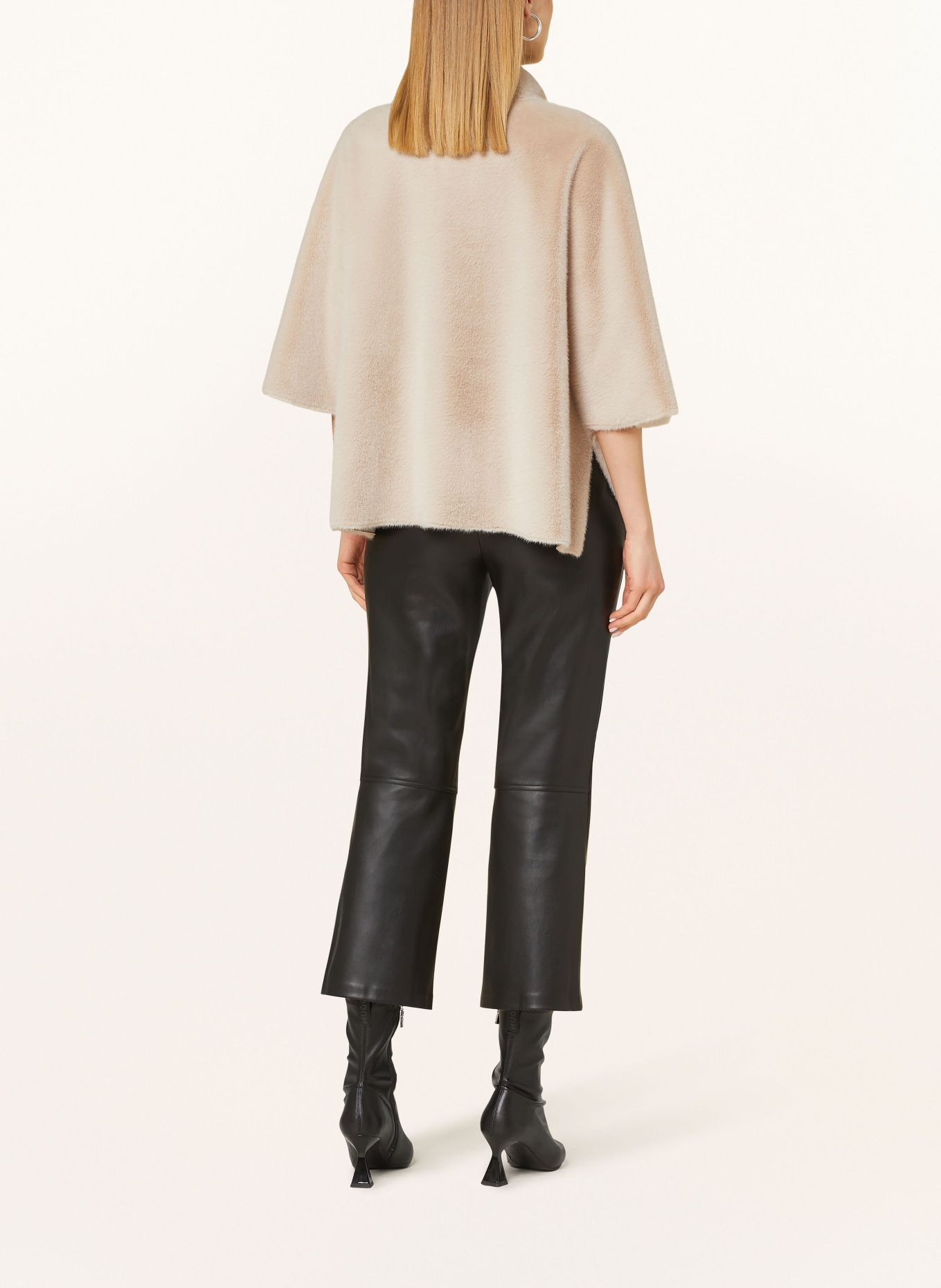 Joseph Ribkoff Kunstbontponcho: CRÈME