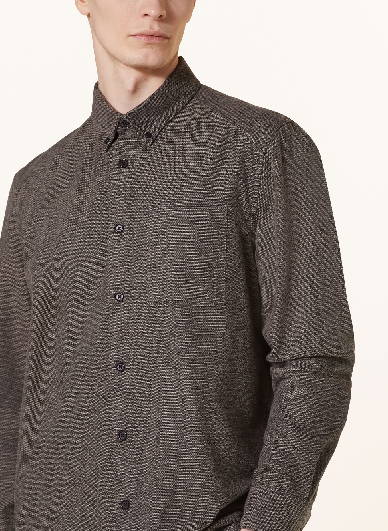 DRYKORN Oxford shirt LIET comfort fit: BROWN