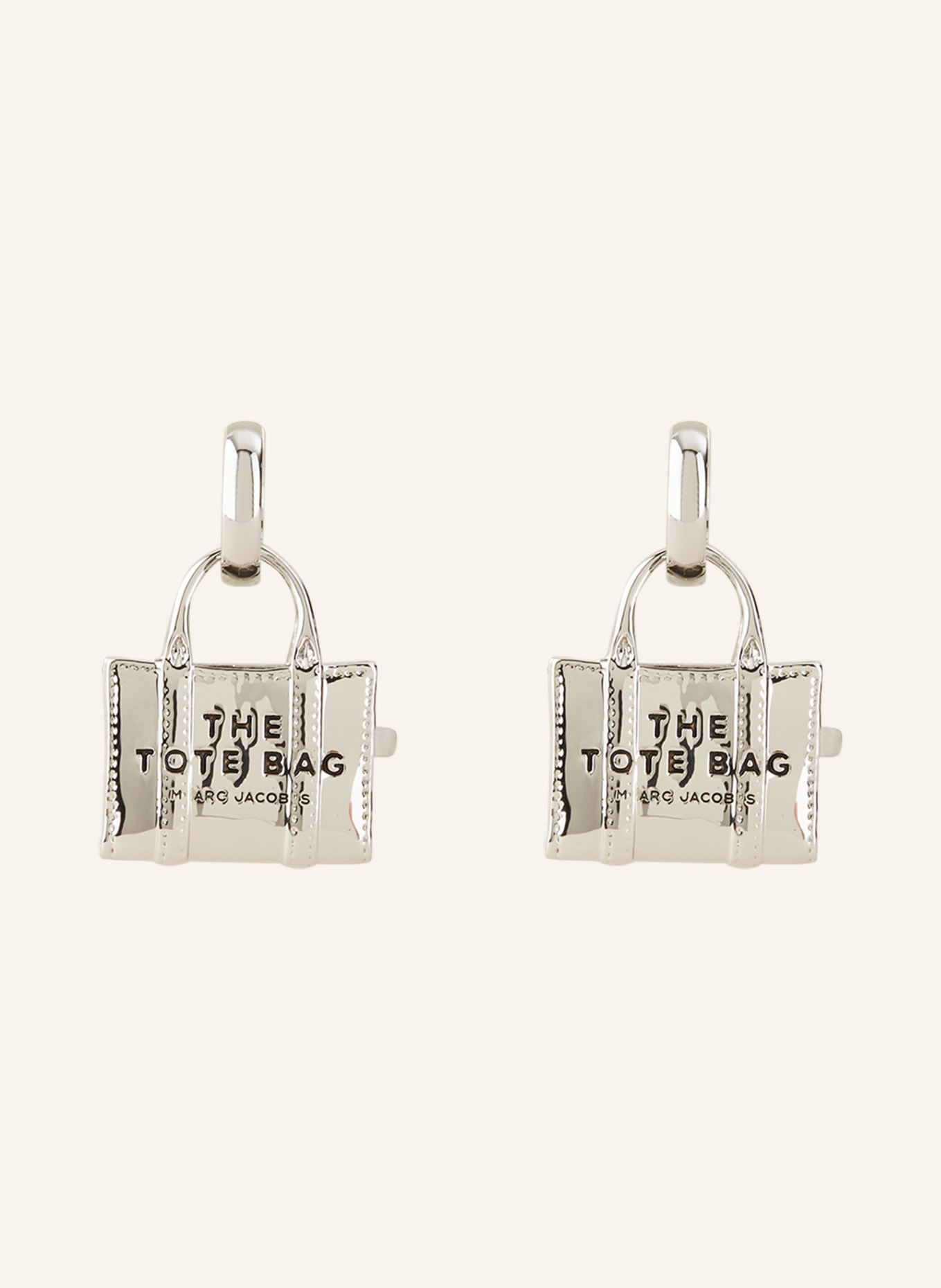 MARC JACOBS Náušnice THE TOTE BAG EARRINGS, Barva: STŘÍBRNÁ (Obrázek 1)