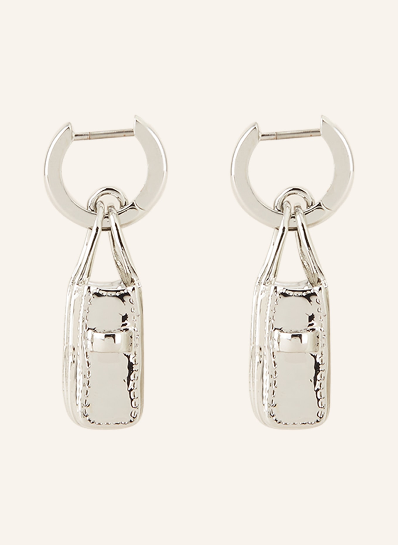 MARC JACOBS Earrings THE TOTE BAG EARRINGS, Color: SILVER (Image 2)