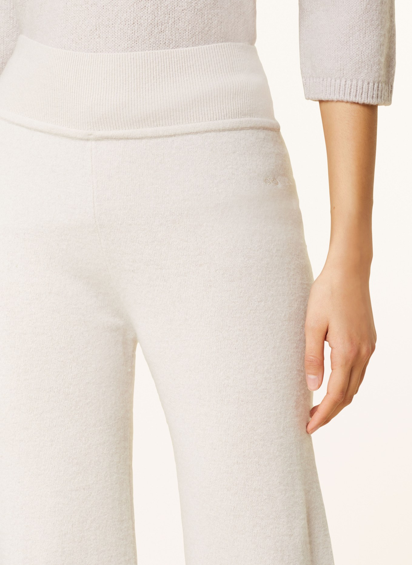 SMINFINITY Knit trousers, Color: CREAM (Image 5)