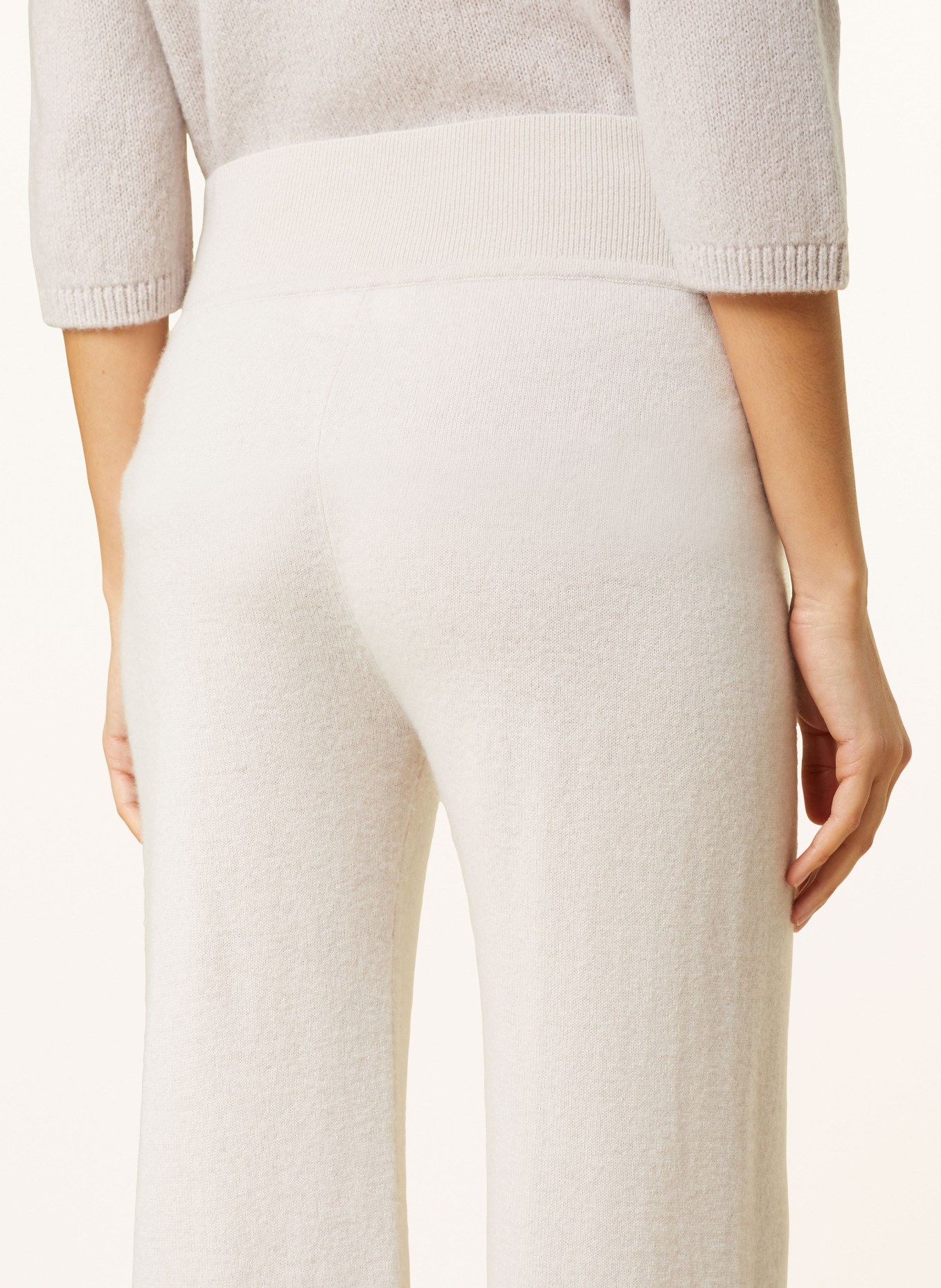 SMINFINITY Knit trousers, Color: CREAM (Image 6)