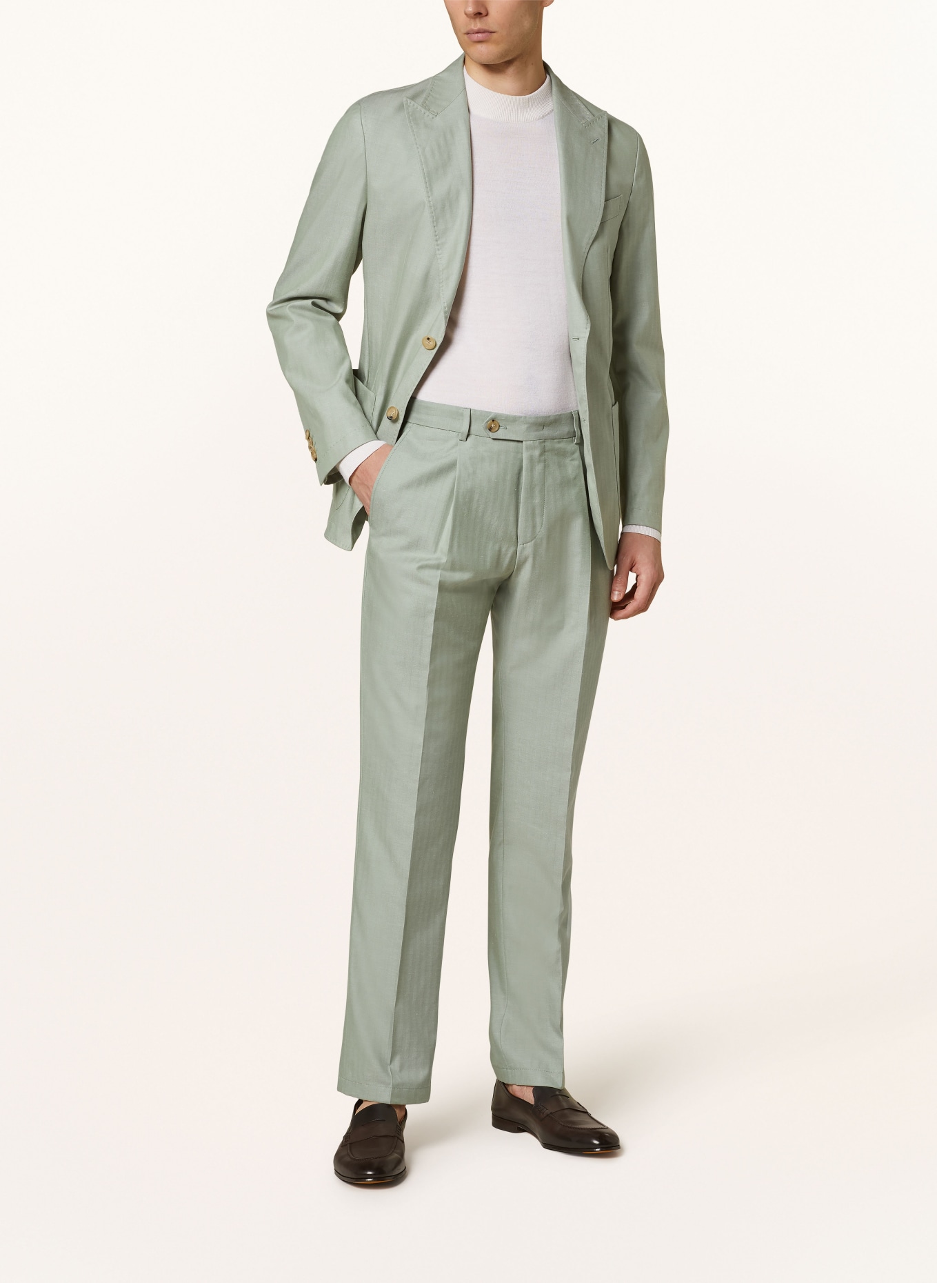 windsor. Suit trousers FRERO regular fit, Color: 330 Lt/Pastel Green            330 (Image 2)