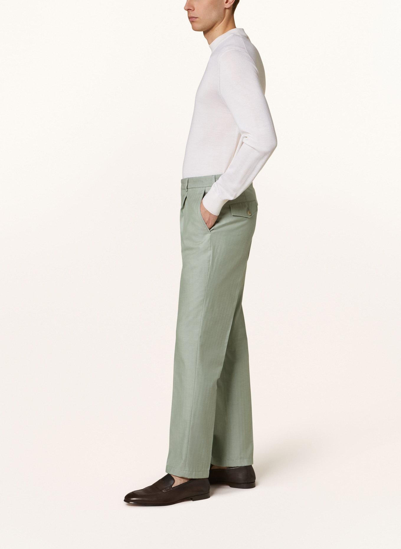 windsor. Suit trousers FRERO regular fit, Color: 330 Lt/Pastel Green            330 (Image 5)