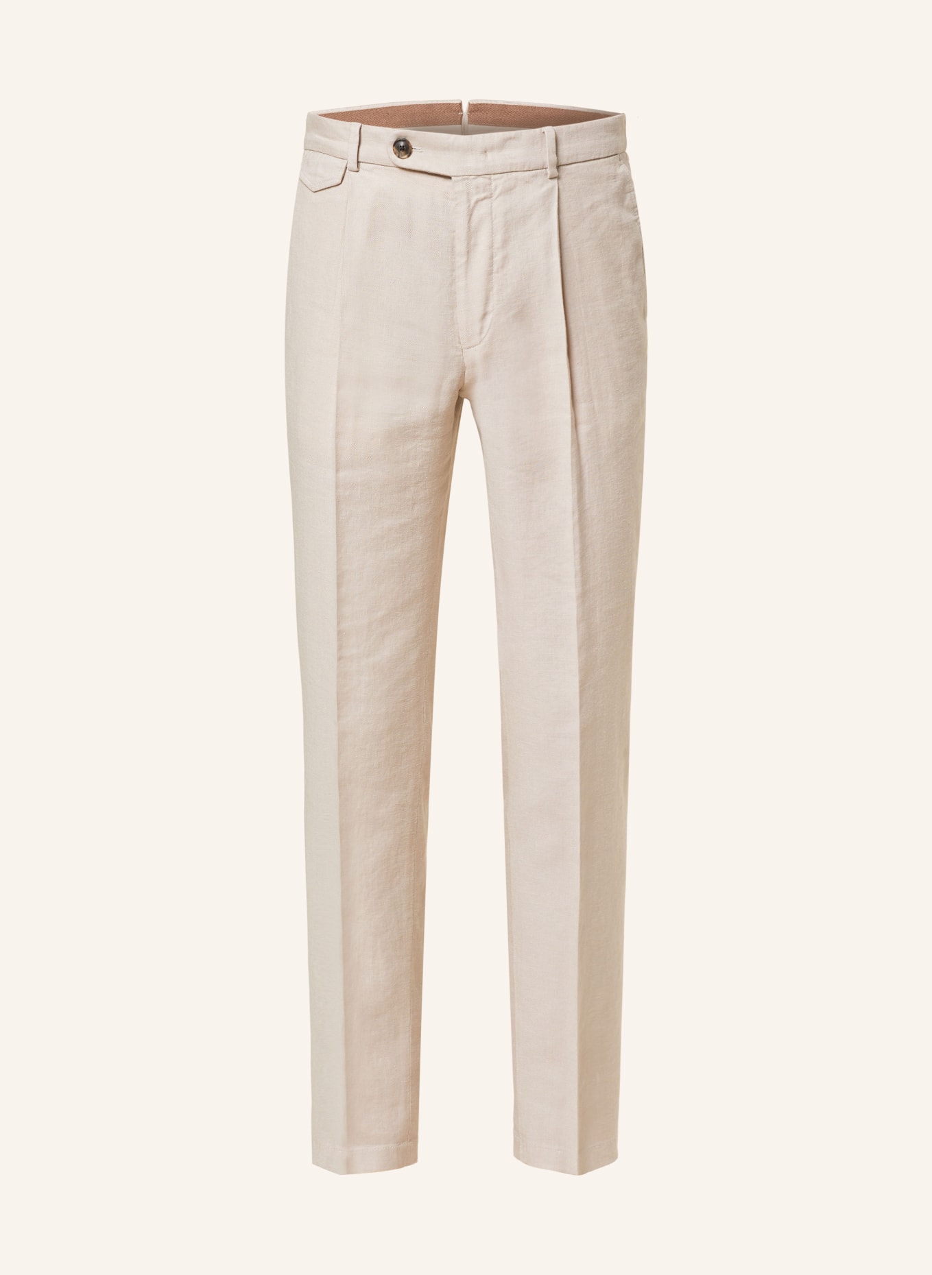 windsor. Suit trousers SILVI shaped fit with linen, Color: 290 Open Beige                 290 (Image 1)
