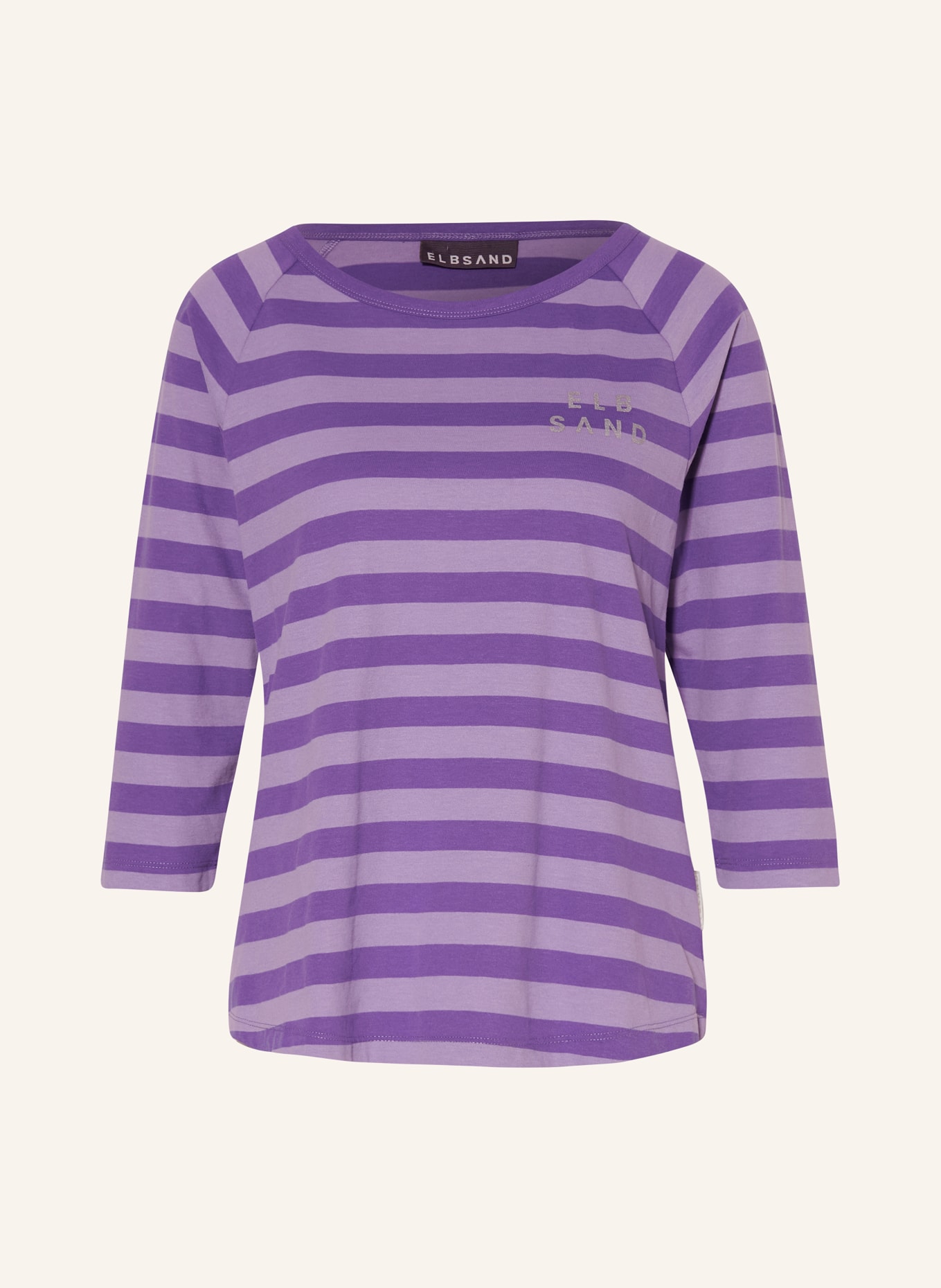 ELBSAND Shirt CELIN mit 3/4-Arm: LILA/ HELLLILA