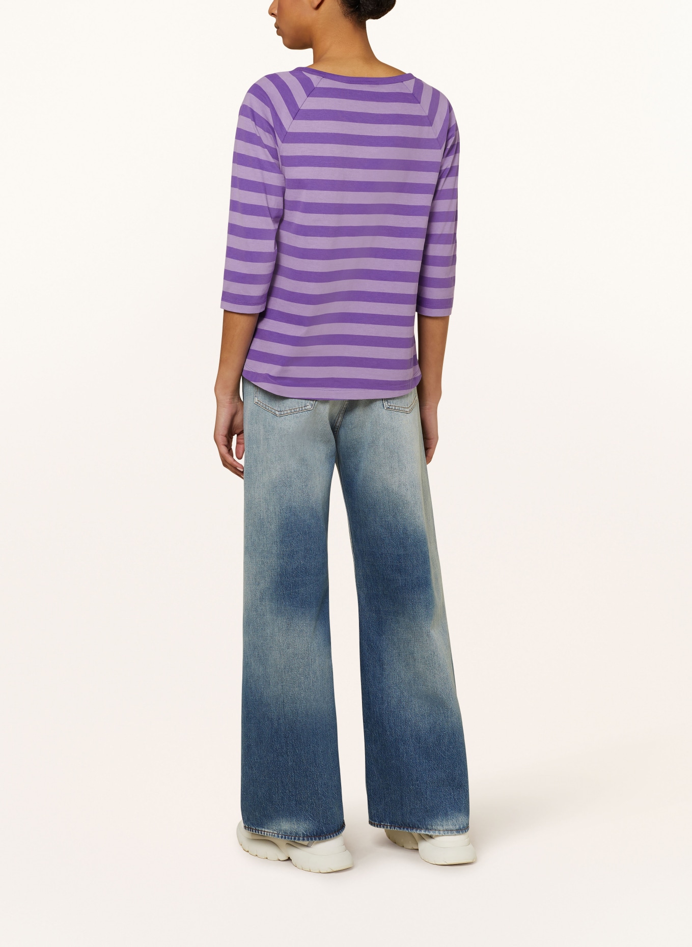 ELBSAND Shirt CELIN mit 3/4-Arm: LILA/ HELLLILA