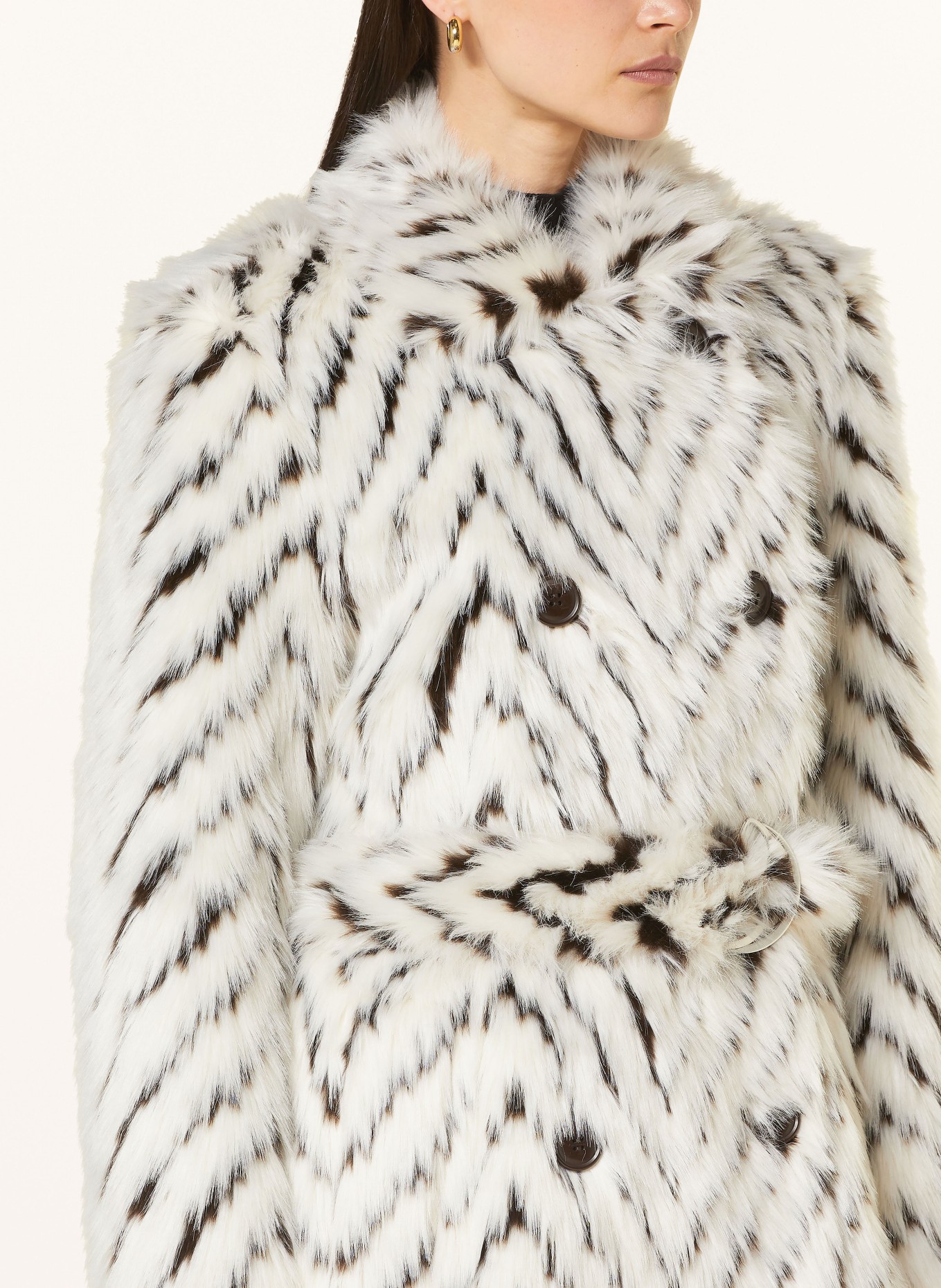 STAND STUDIO Faux fur coat JASMINE