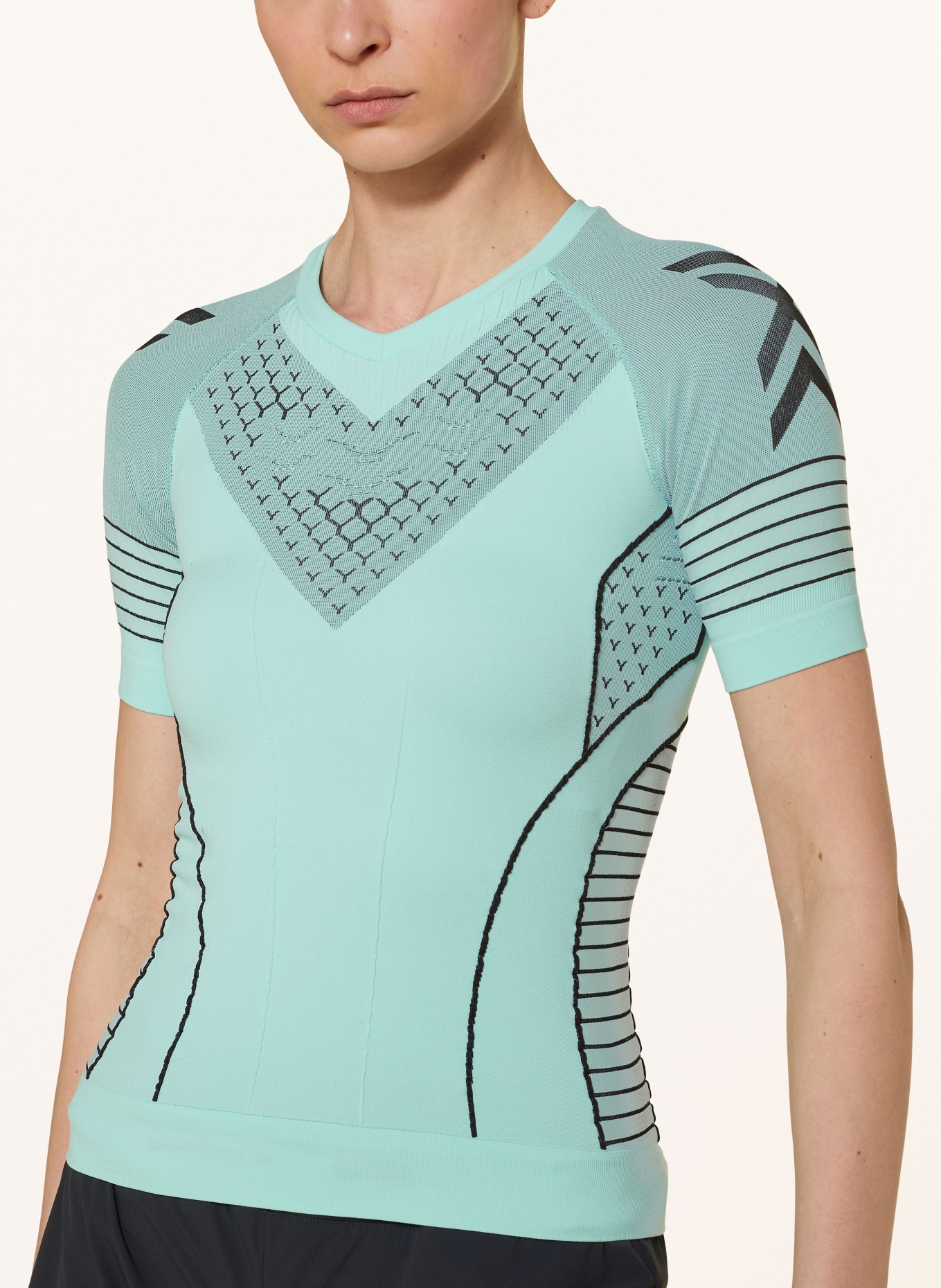 X-BIONIC Functional underwear shirt TWYCE RACE, Color: TURQUOISE/ BLACK (Image 4)