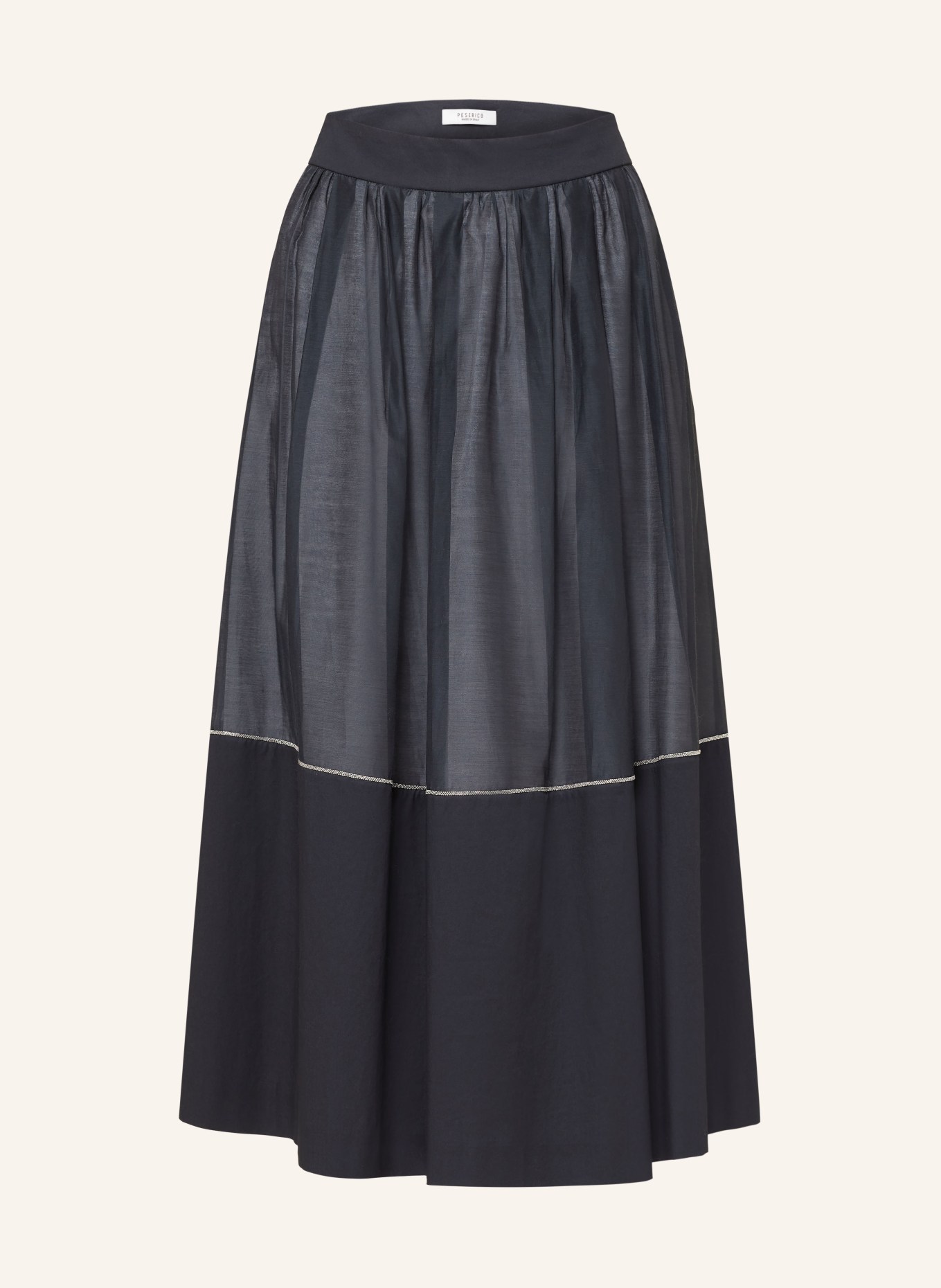 PESERICO Sukně s ozdobnými kamínky, Barva: TMAVĚ MODRÁ (Obrázek 1)