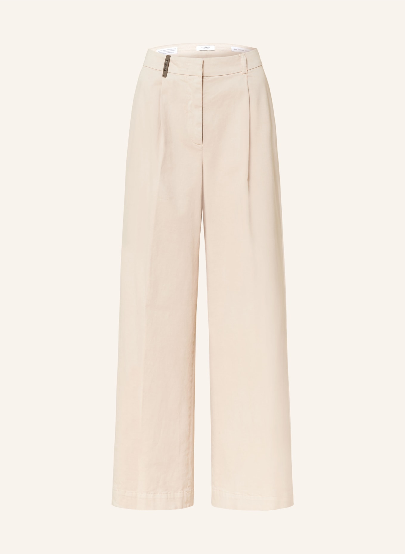 PESERICO Wide leg trousers, Color: BEIGE (Image 1)