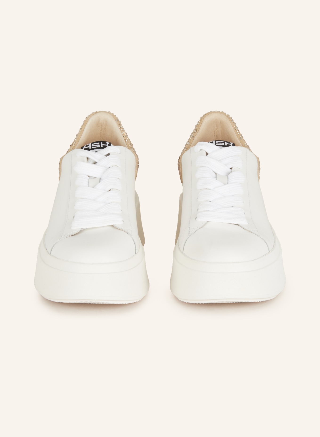 ash Sneakers MOBY with decorative gems, Color: WHITE/ BEIGE (Image 3)