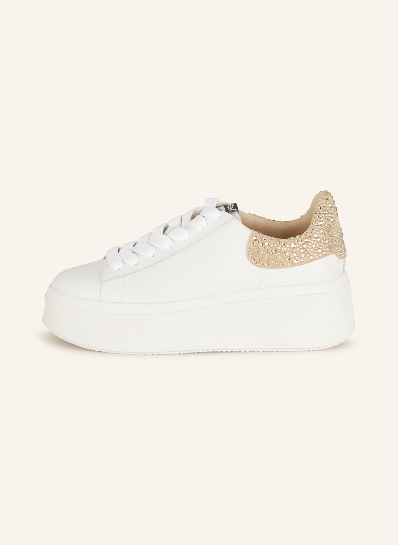 ash Sneakers MOBY with decorative gems, Color: WHITE/ BEIGE (Image 4)