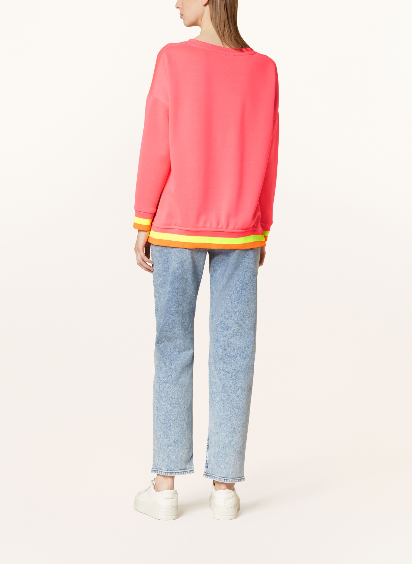 miss goodlife Sweatshirt, Color: NEON PINK/ NEON ORANGE (Image 3)
