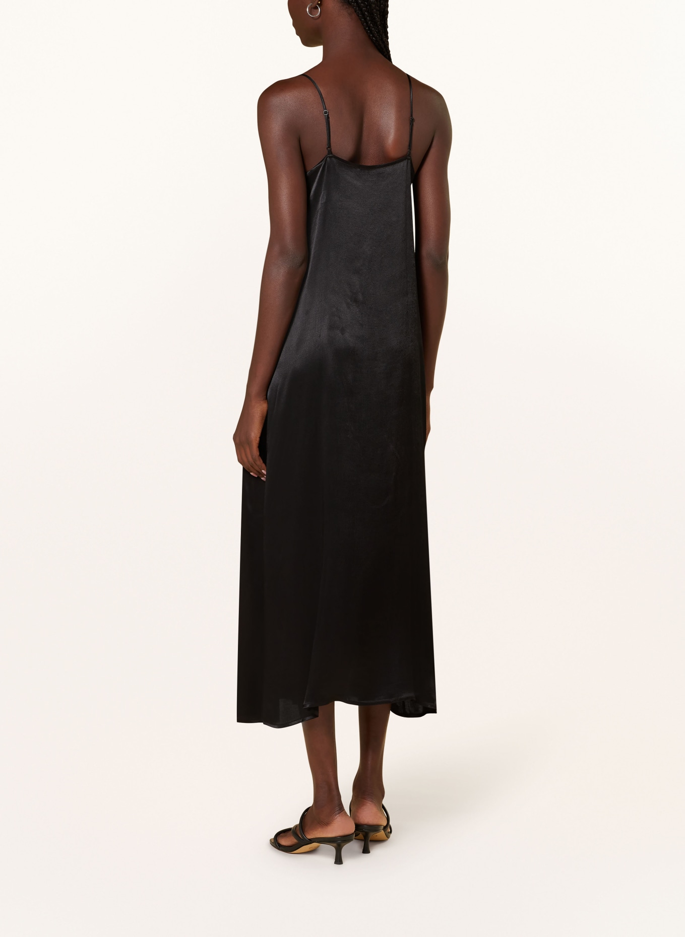 MRS & HUGS Satin dress, Color: BLACK (Image 3)
