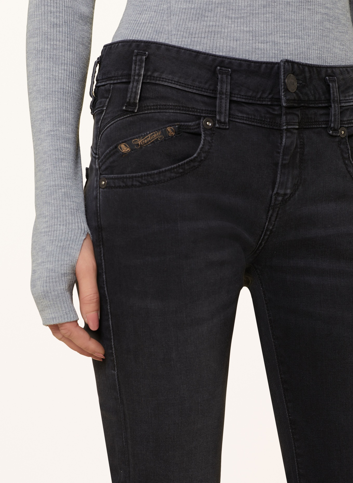 Herrlicher Bootcut jeans PEARL: 749 deep black