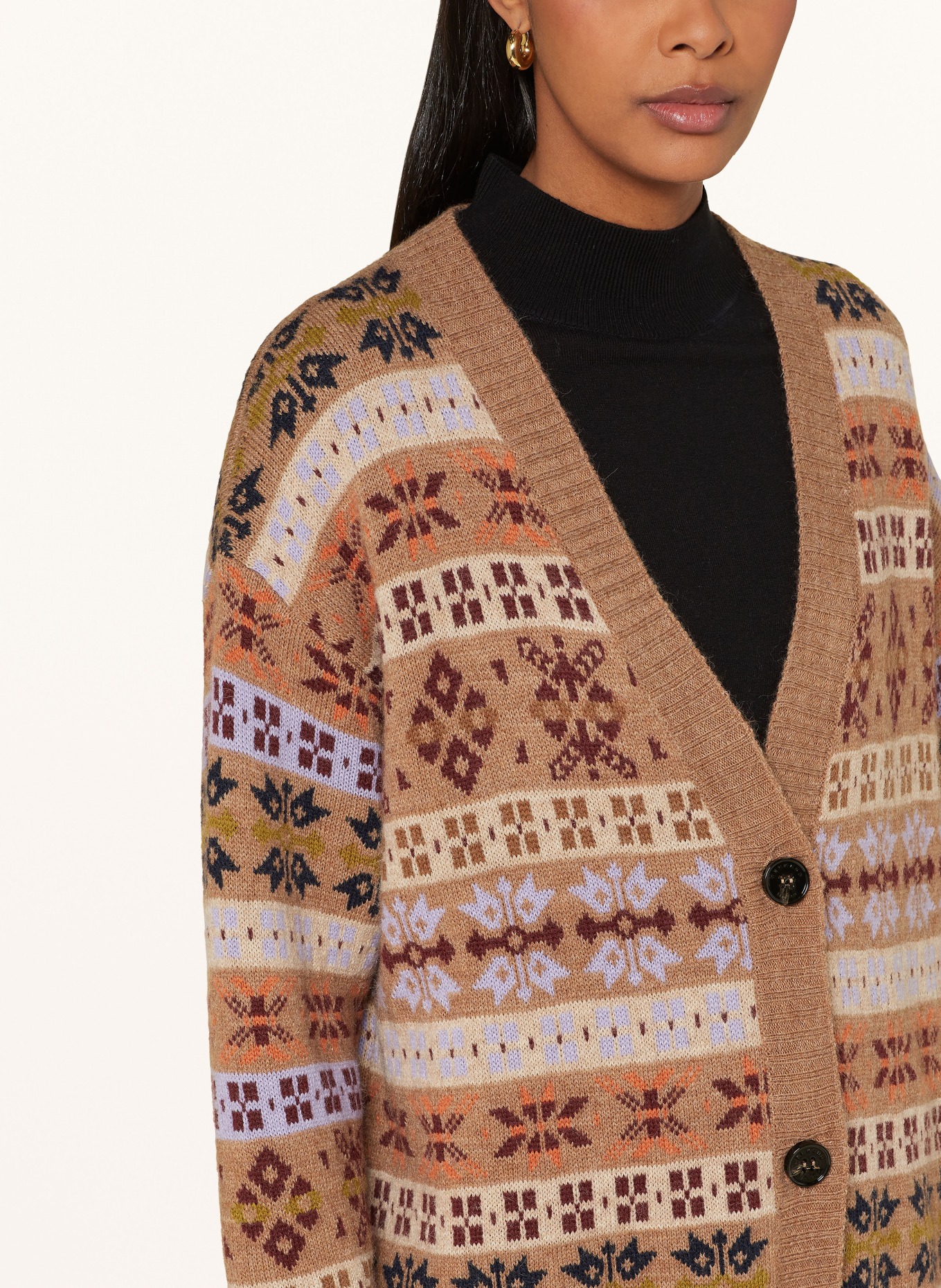 WEEKEND Max Mara Cardigan ECCELSO with alpaca in brown