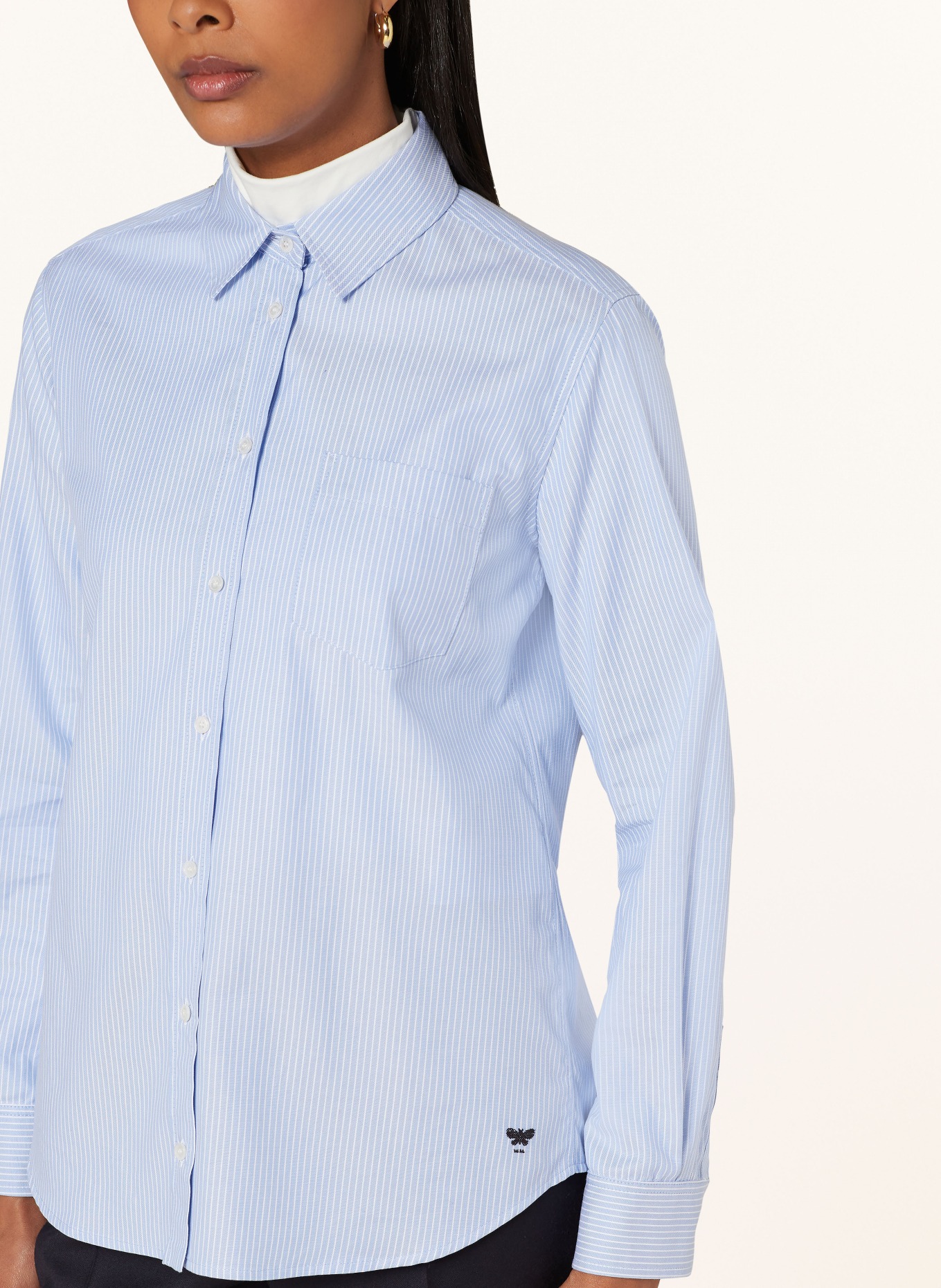 WEEKEND Max Mara Shirt blouse PIADENA, Color: LIGHT BLUE (Image 4)