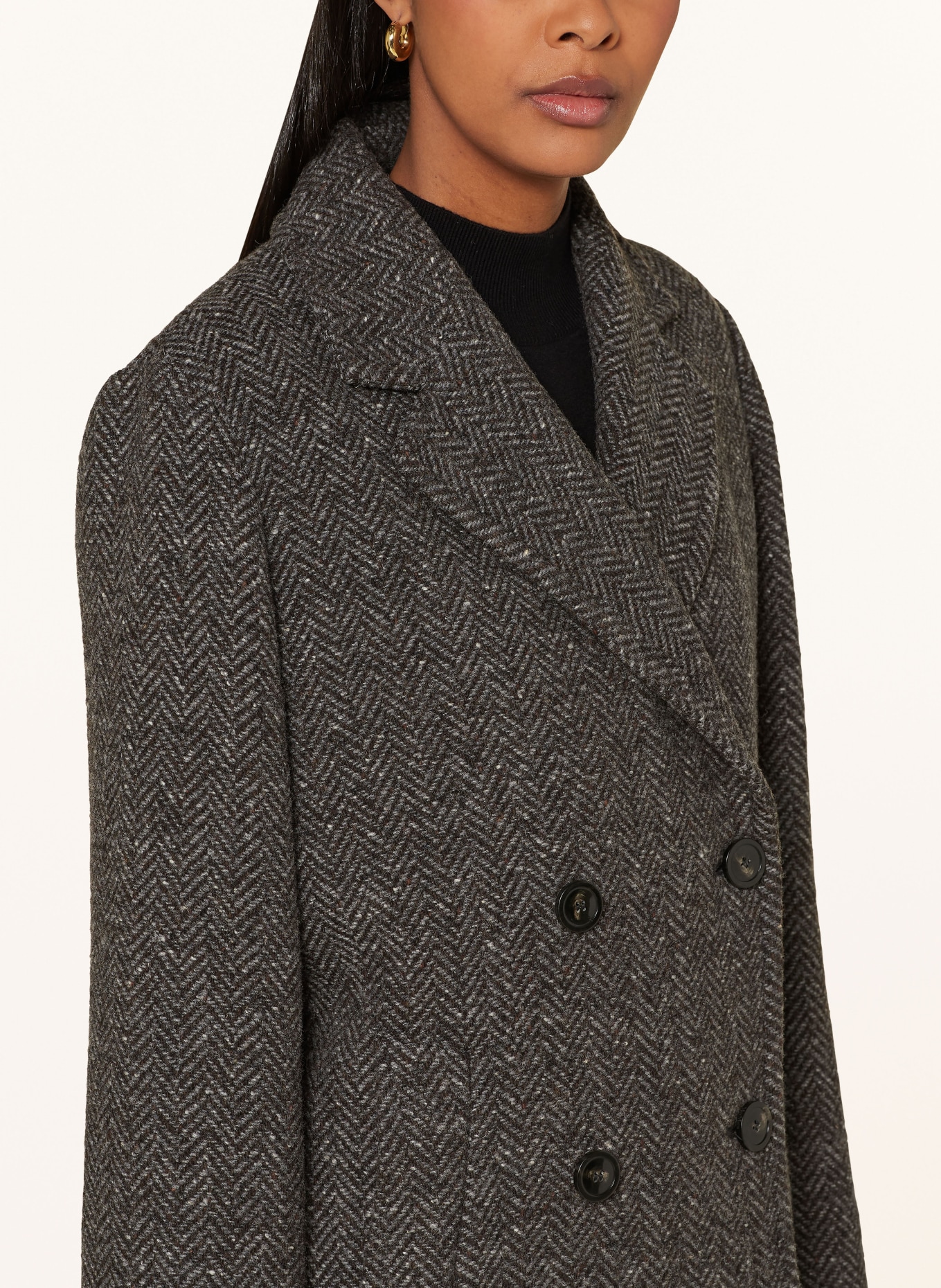 WEEKEND Max Mara Wool coat CORINTO in dark gray