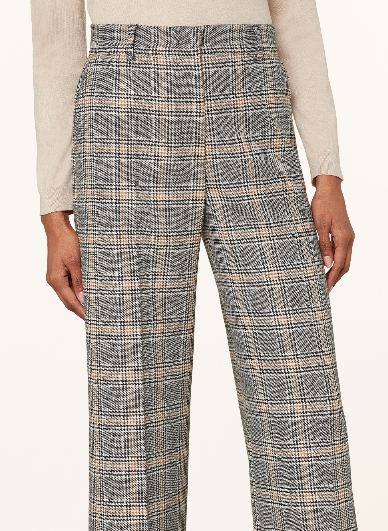 WEEKEND Max Mara Spodnie KATANA, Kolor: SZARY/ CZARNY/ CAMELOWY (Obrazek 5)