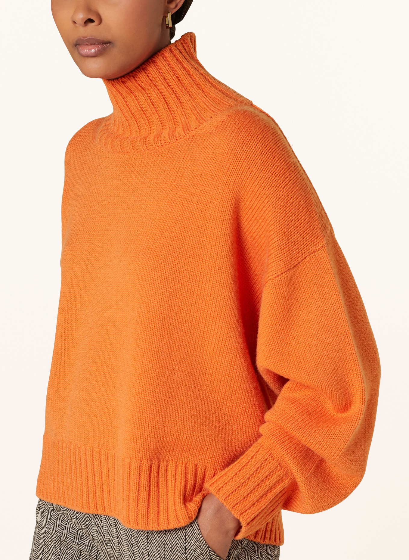 Esisto Cashmere Sommer Kaschmir Pullover Cashmere Blend Orange