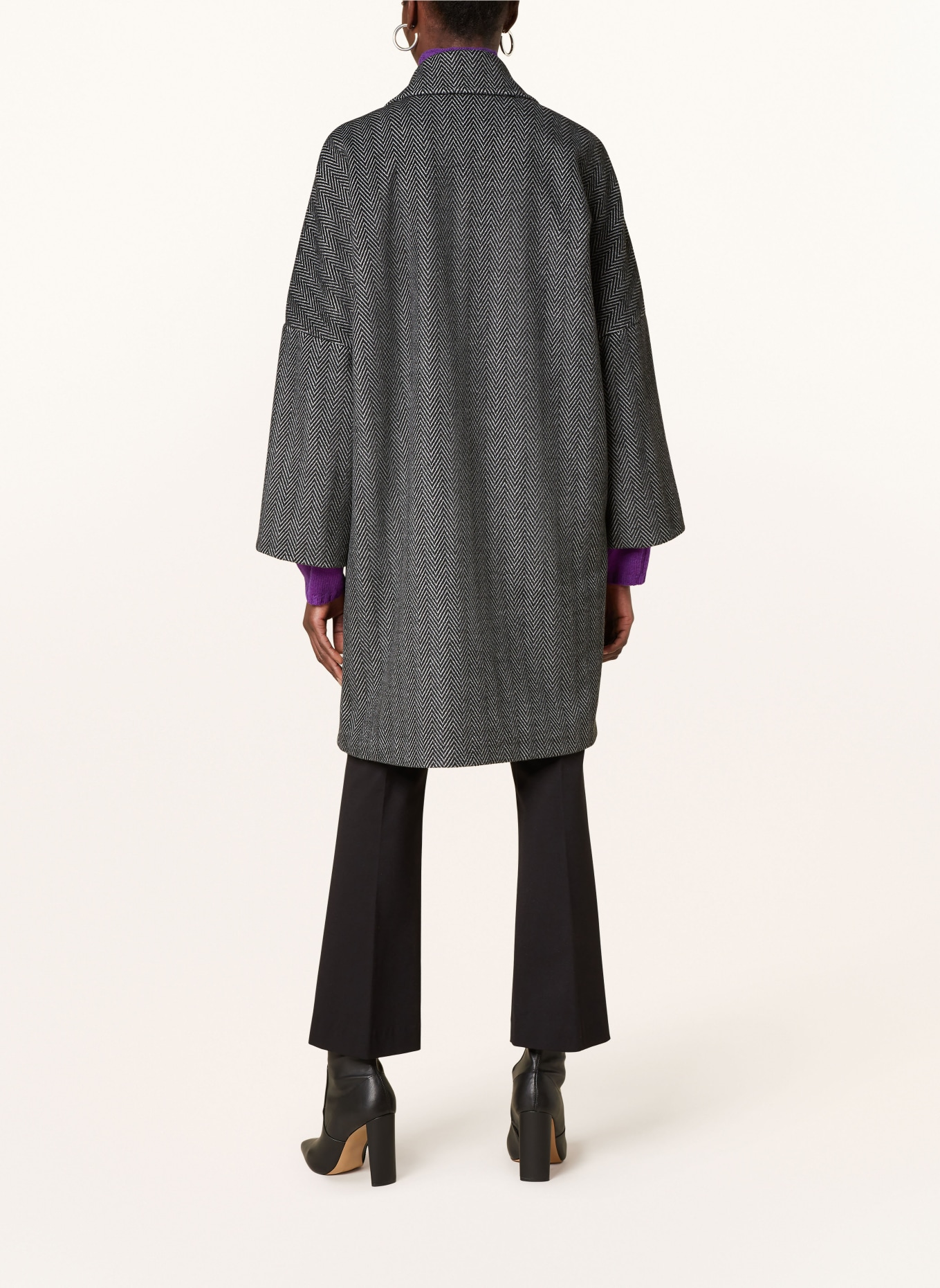 SEM PER LEI Mantel: SCHWARZ / HELLGRAU