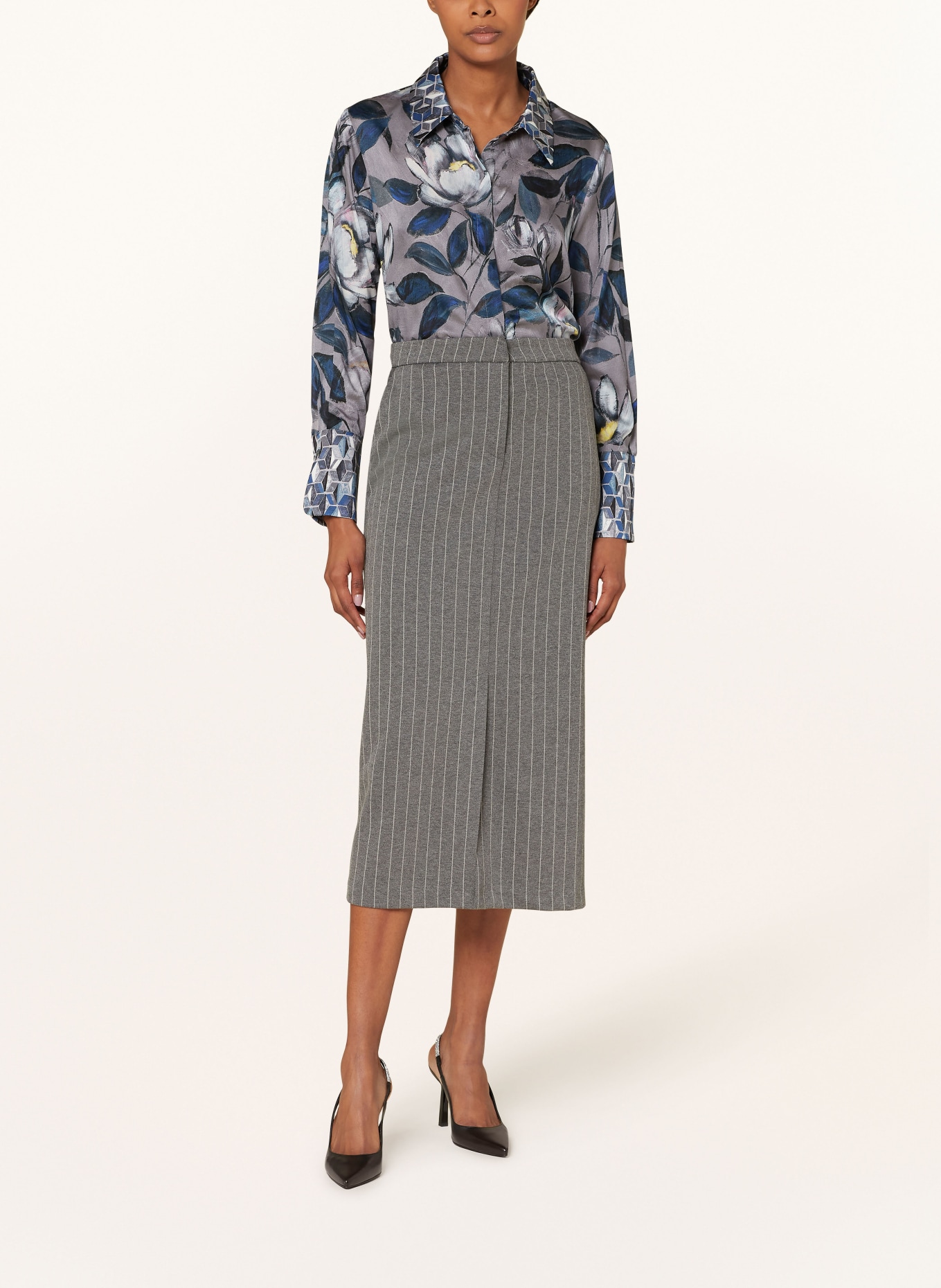 SEM PER LEI Skirt, Color: GRAY/ WHITE (Image 2)