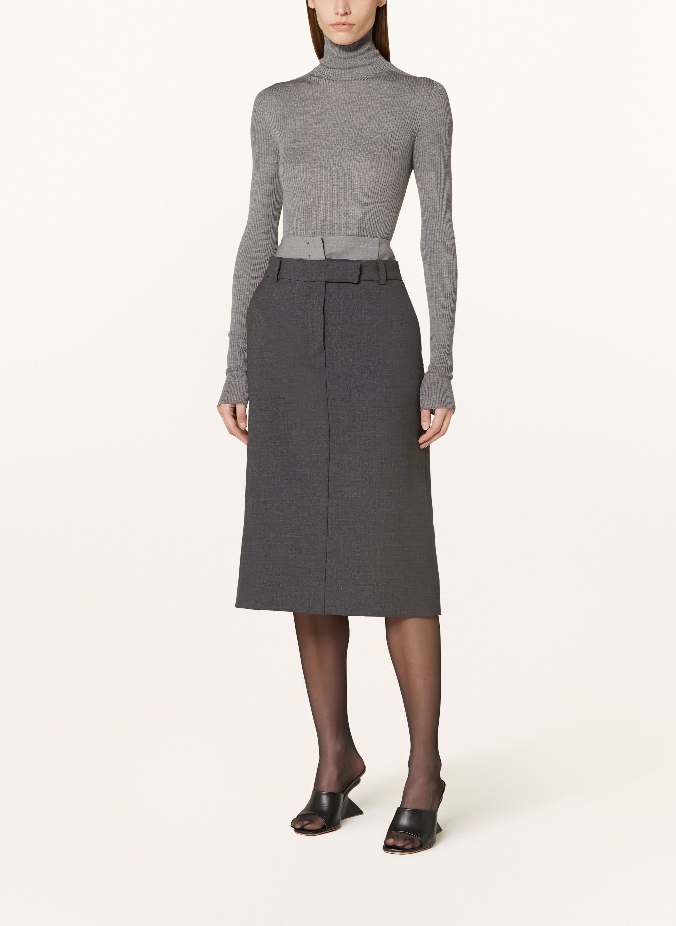 SPORTMAX Rock ALCESTE: DUNKELGRAU / HELLGRAU