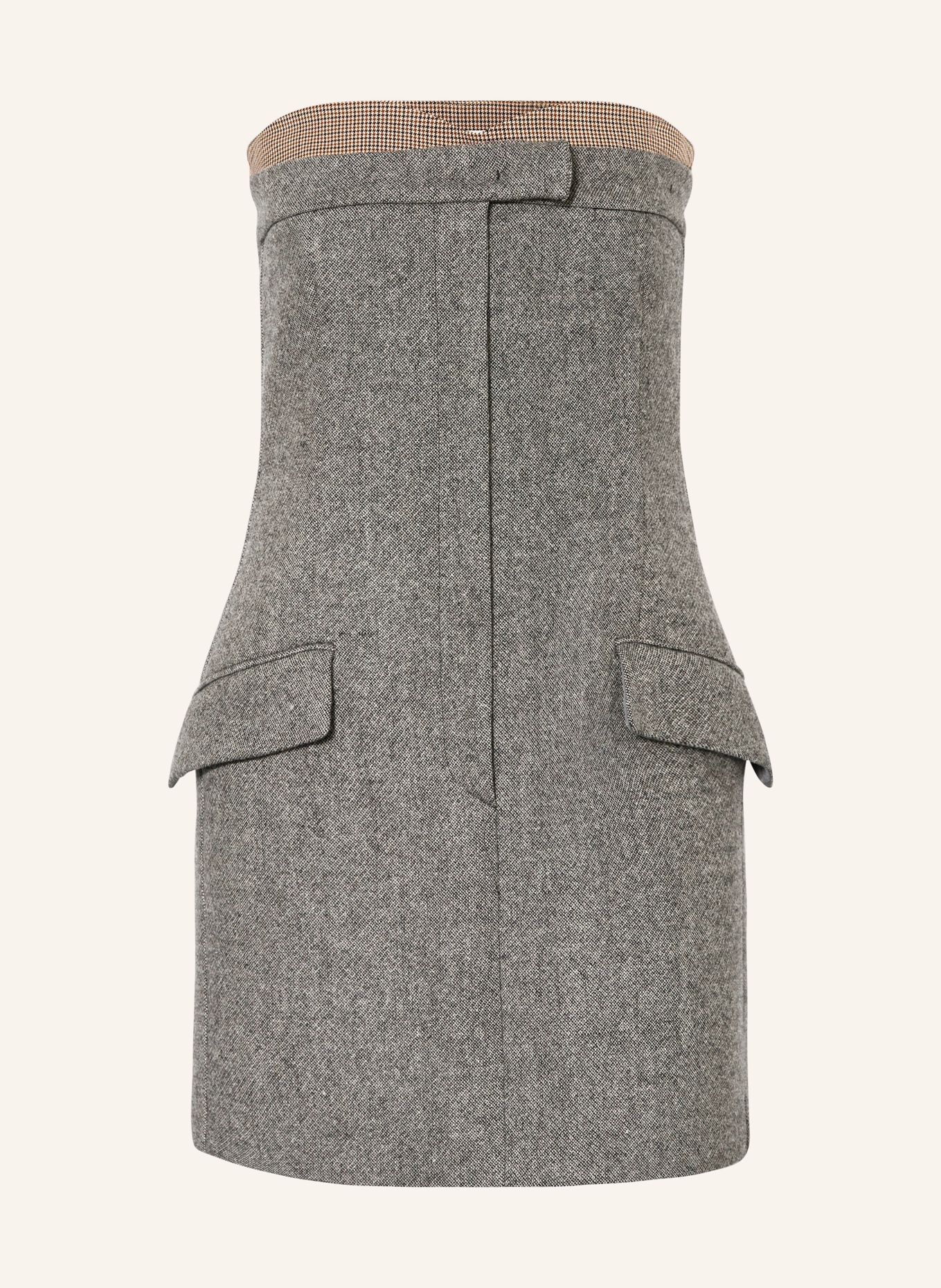 SPORTMAX Sukienka etui TEBAIDE: SZARY