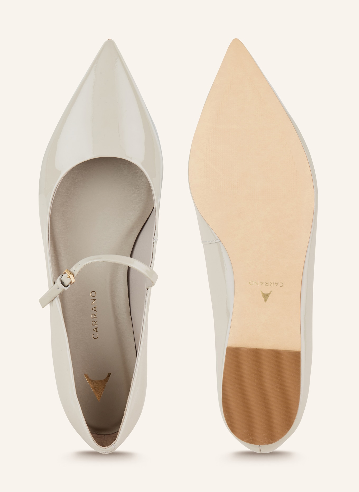 CARRANO Mary-Jane-Ballerinas VERNICE, Farbe: TAUPE (Bild 5)