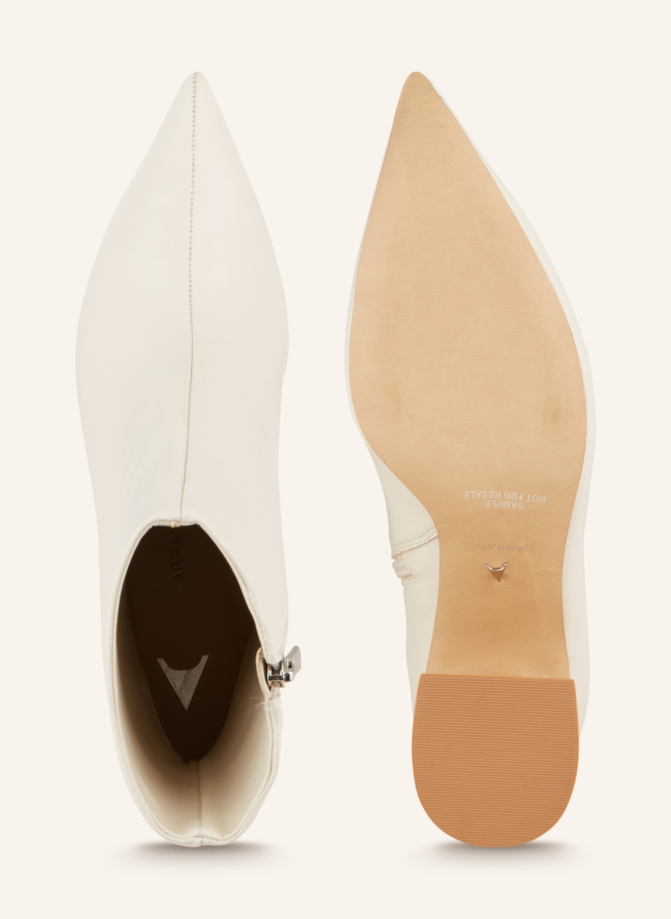 CARRANO Ankle boots: CREAM