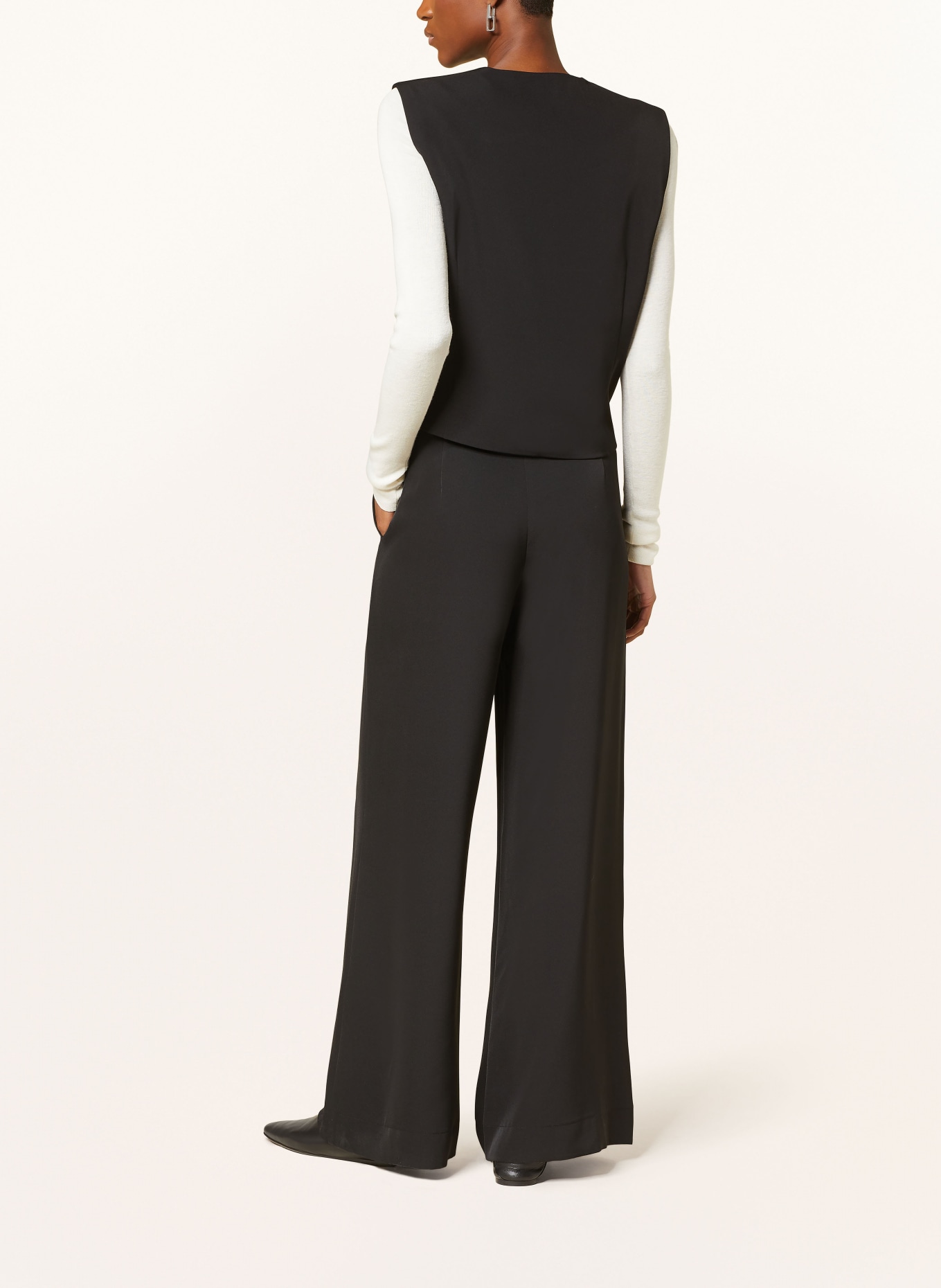 MSCH COPENHAGEN Wide leg trousers MSCHNICHELLE, Color: BLACK (Image 3)