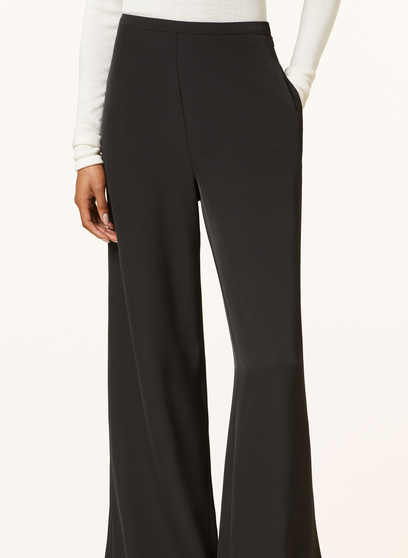 MSCH COPENHAGEN Wide leg trousers MSCHNICHELLE, Color: BLACK (Image 5)