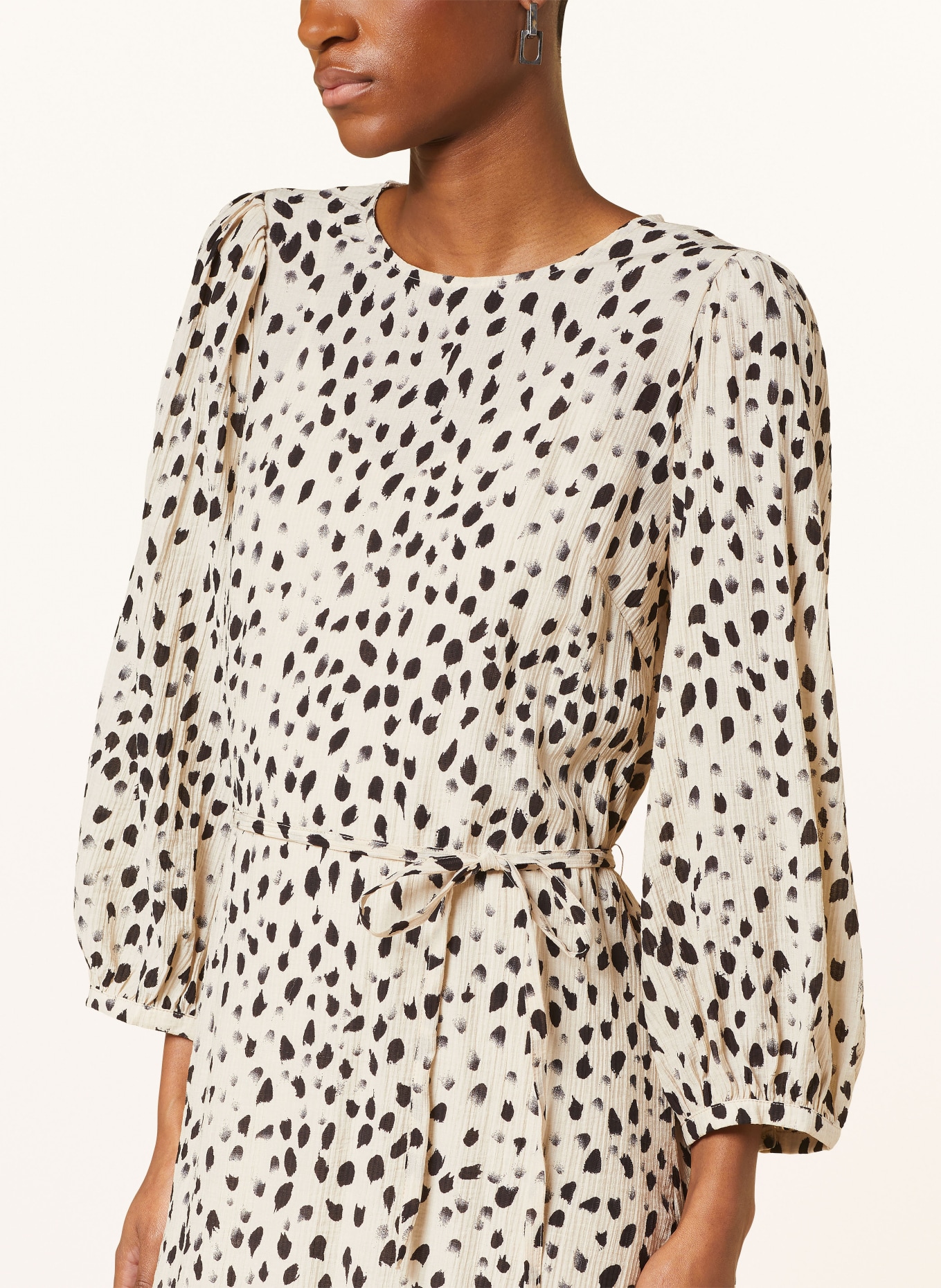 MSCH COPENHAGEN Kleid MSCHANGELINA mit 3/4-Arm in creme/ schwarz