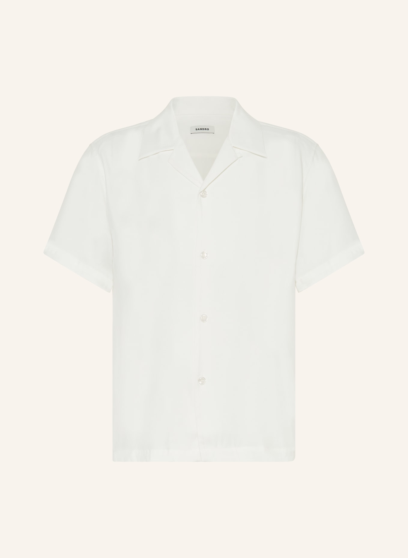 SANDRO Koszula z klapami comfort fit, Kolor: BIAŁY (Obrazek 1)