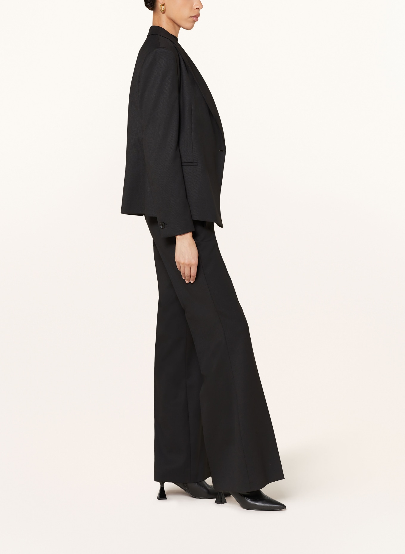 BOSS Bootcut trousers TALIA: BLACK