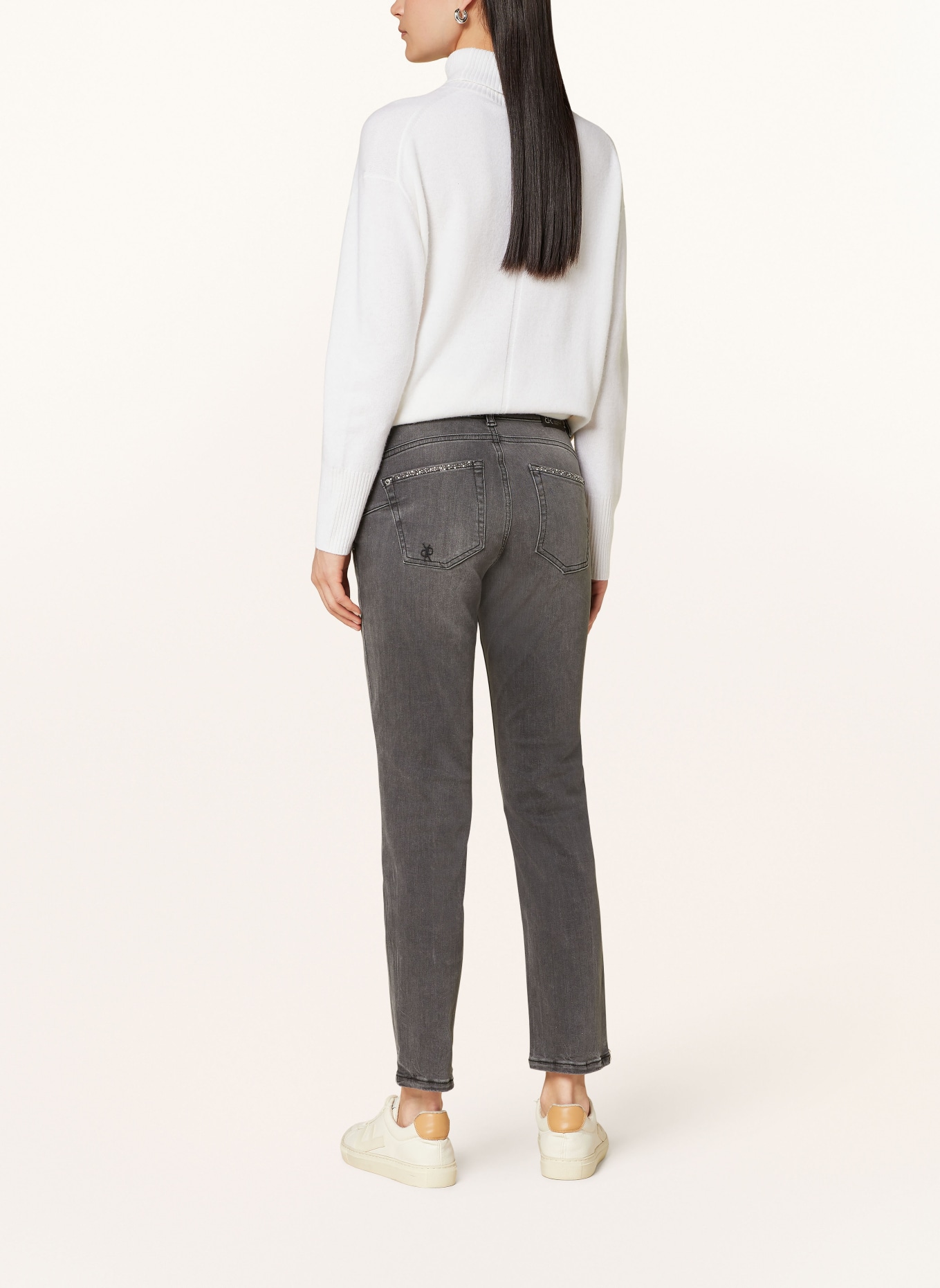 RAFFAELLO ROSSI Jeans SUZY mit Schmucksteinen, Farbe: 965 GRAPHIT (Bild 3)