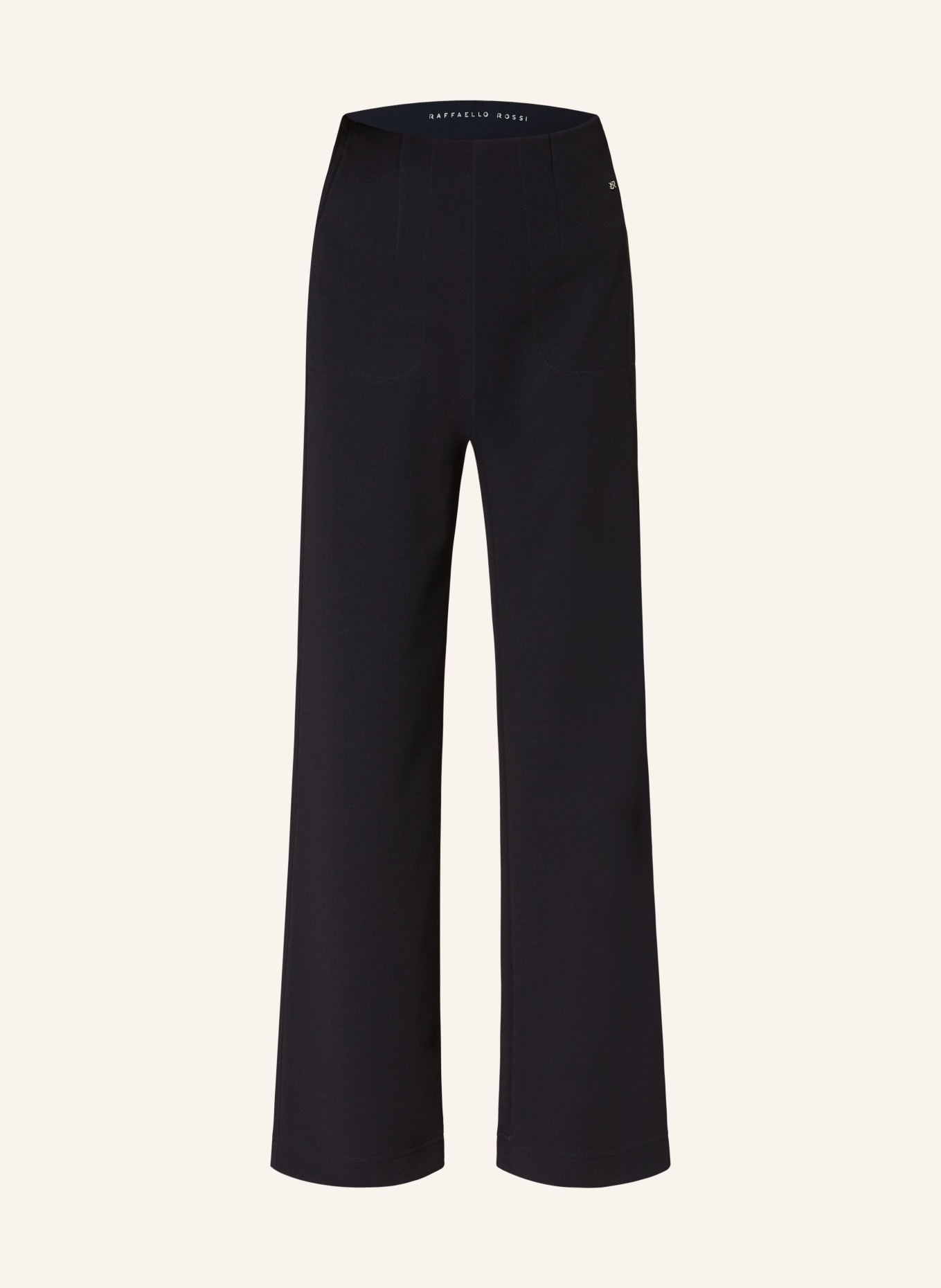 RAFFAELLO ROSSI Wide leg trousers VIKA, Color: DARK BLUE (Image 1)