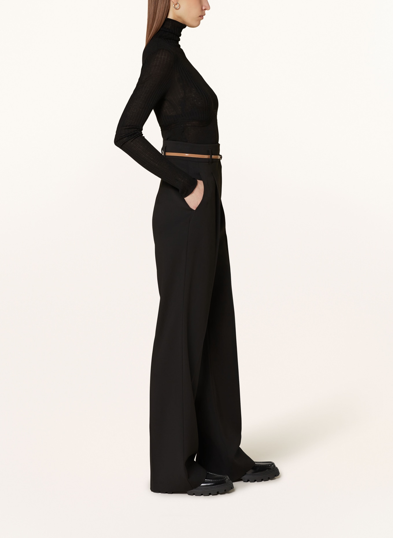 Max Mara STUDIO Trousers MARUSCA, Color: BLACK (Image 4)