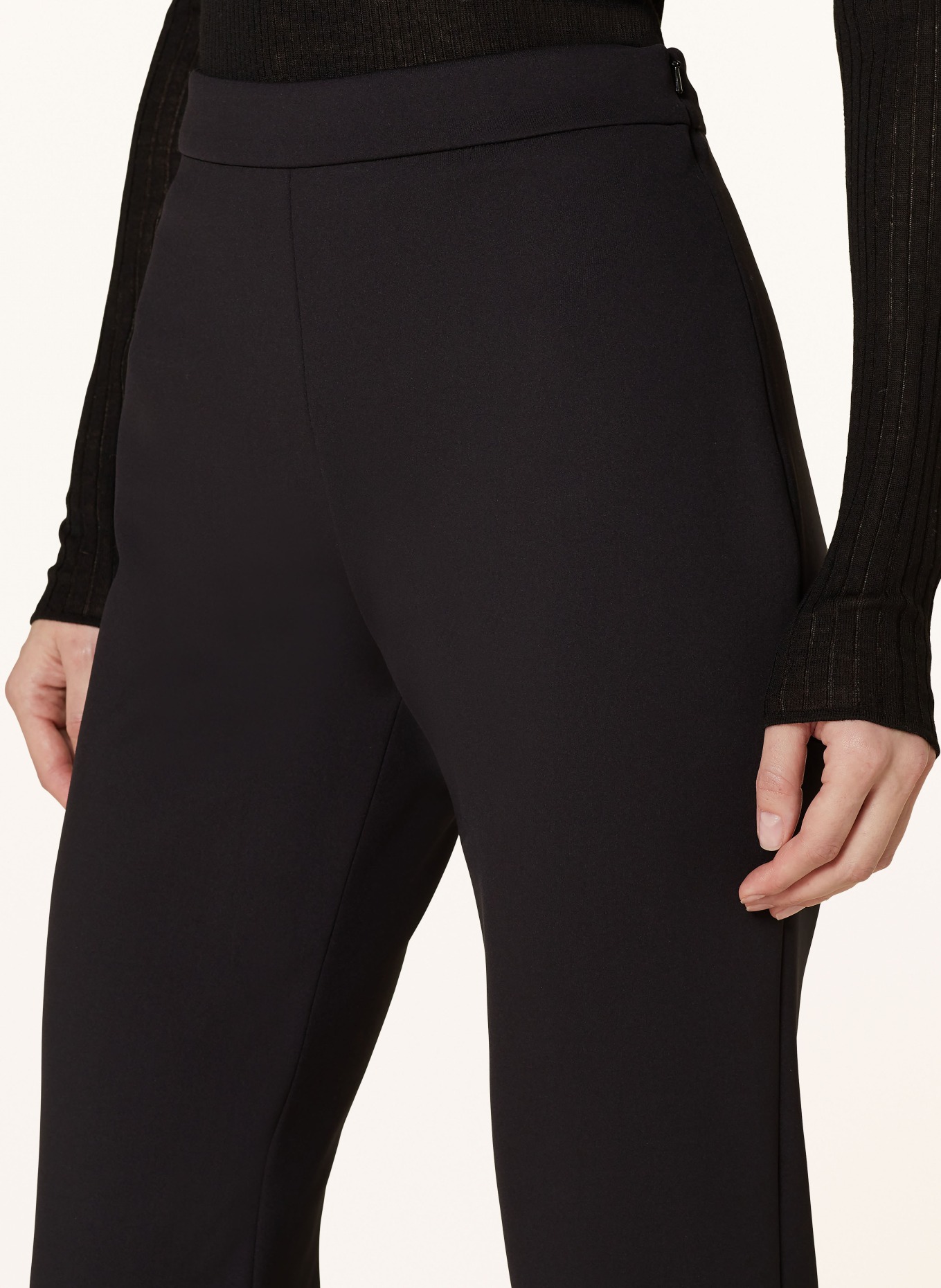 【送料&関税込】Max Mara Studio Trousers Sand Cotton and linen trousers, tawny | 